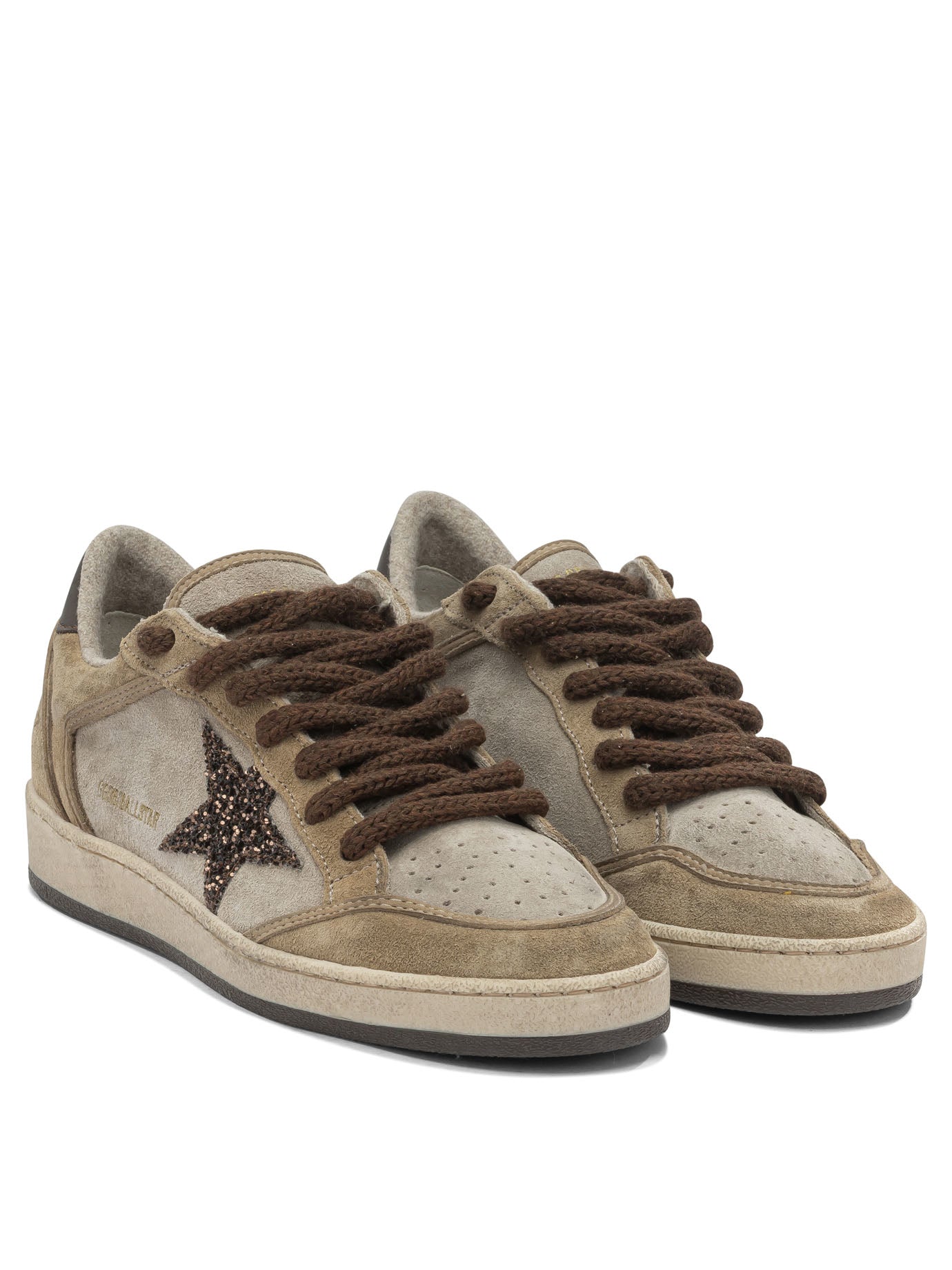 Golden Goose Ballstar Suede Low-Top Sneakers