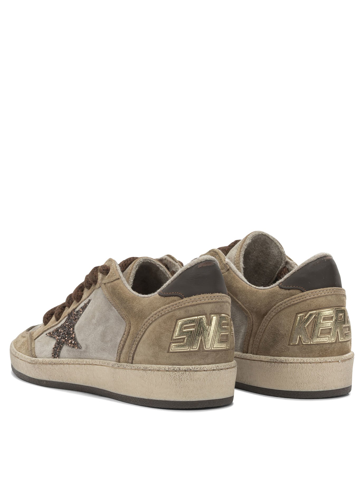 Golden Goose Ballstar Suede Low-Top Sneakers