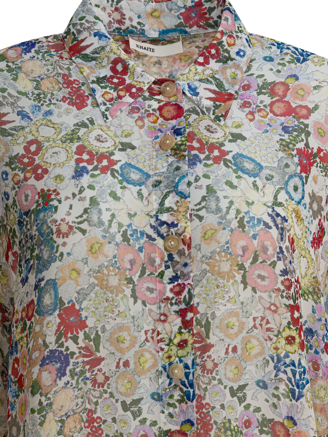 Khaite Silk Floral Shirt