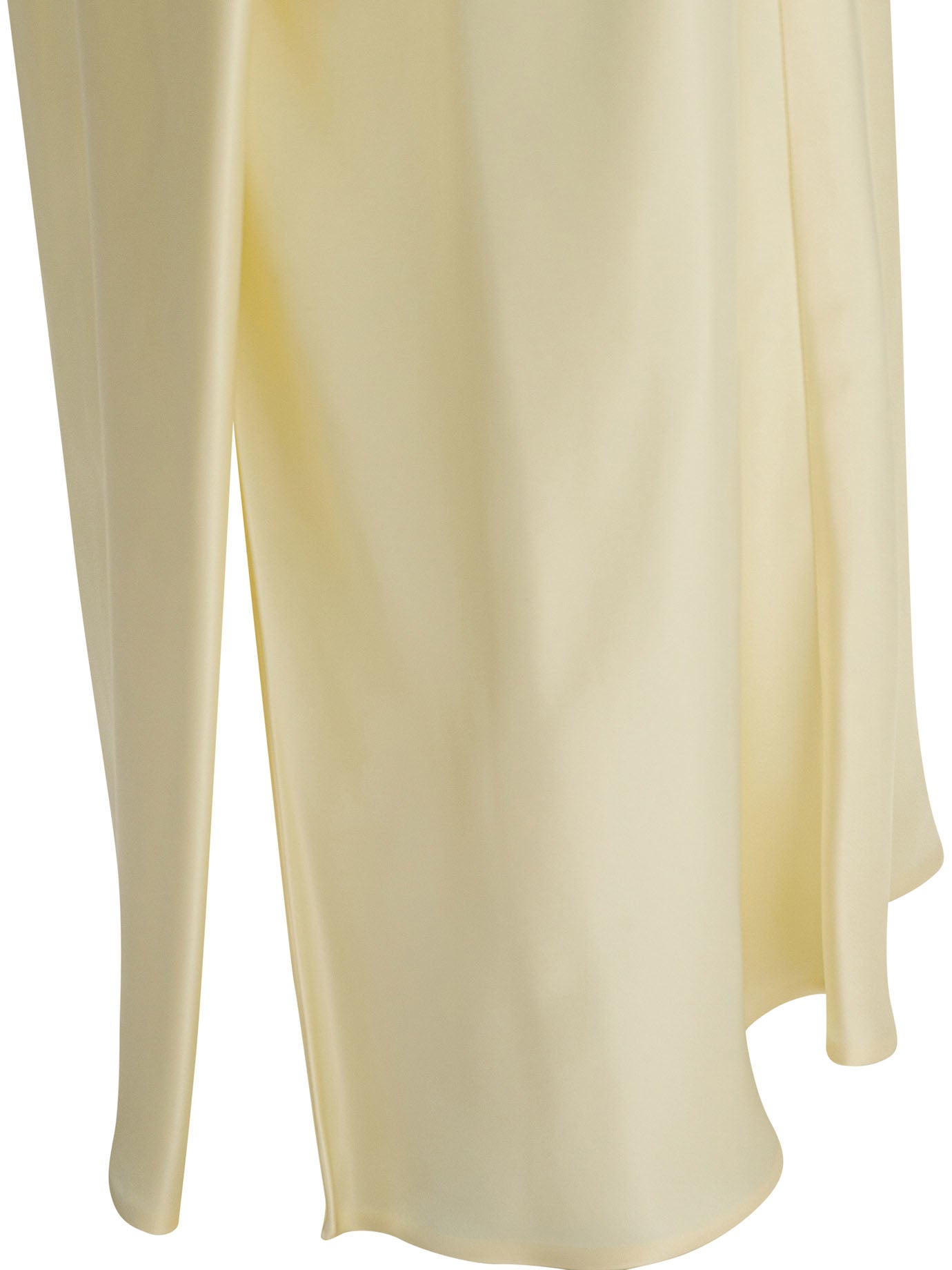 Khaite Satin Midi Skirt