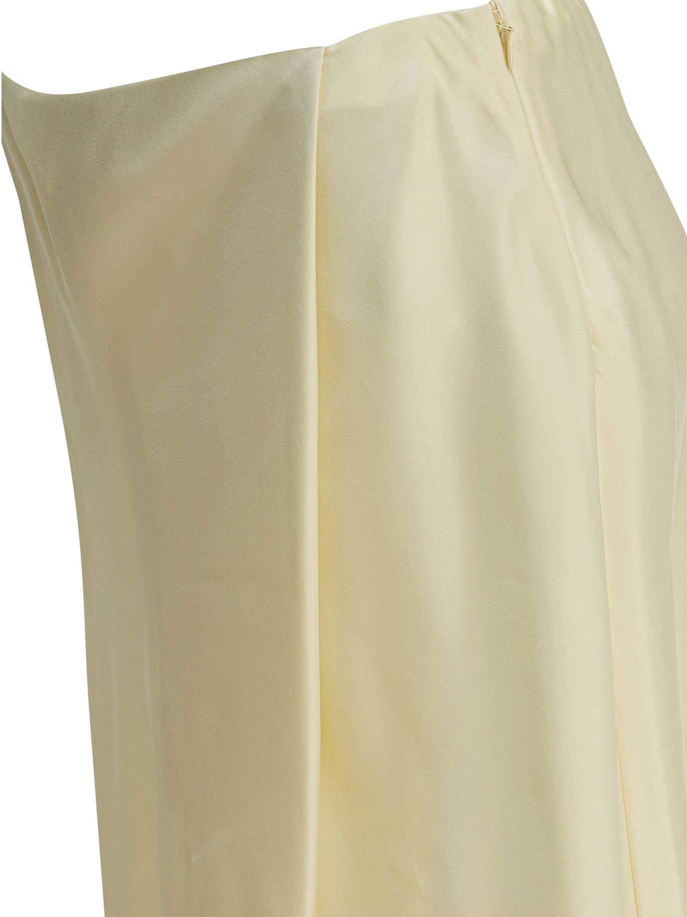 Khaite Satin Midi Skirt