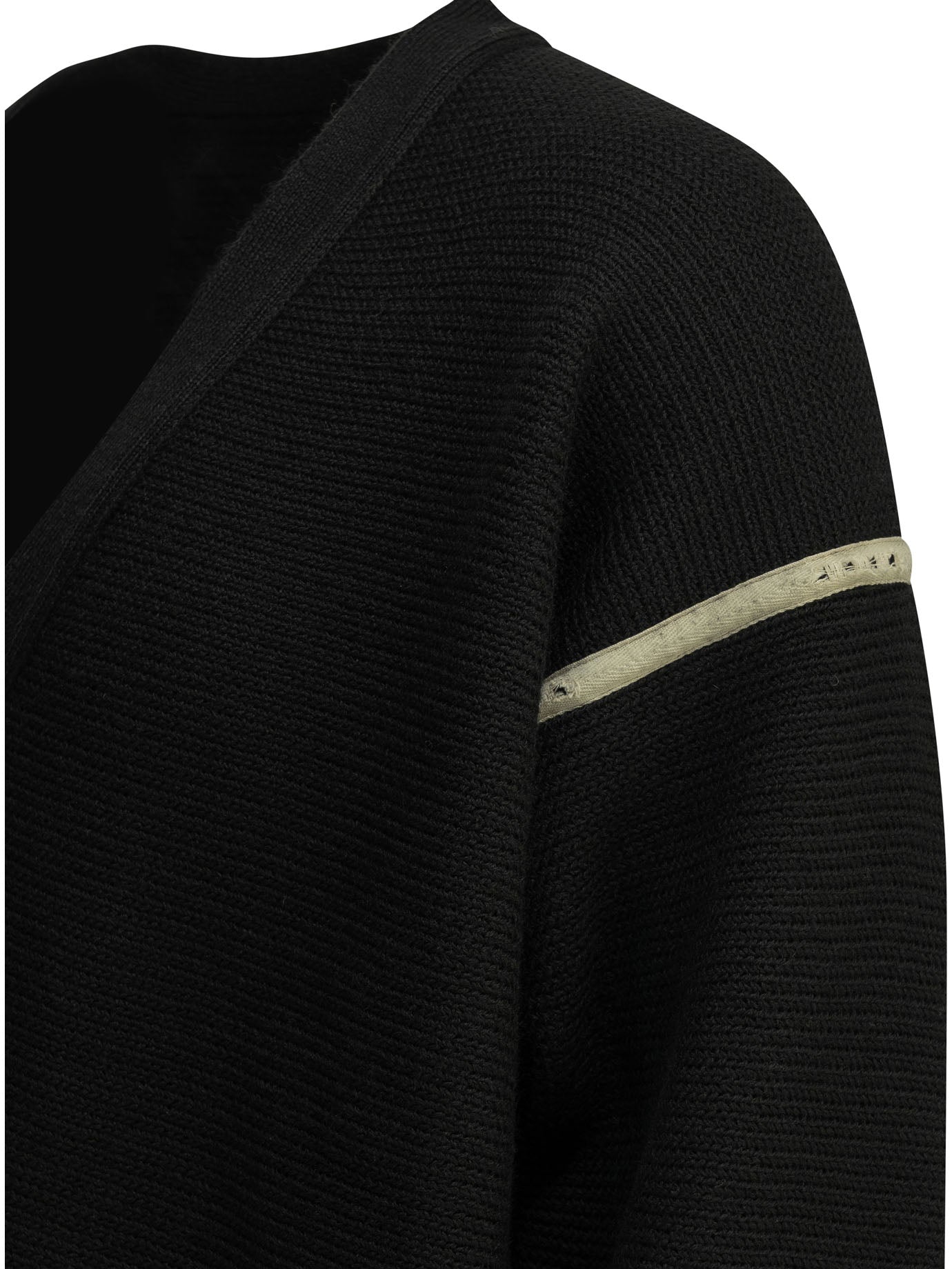 Maison Margiela Wool Cardigan With Patches