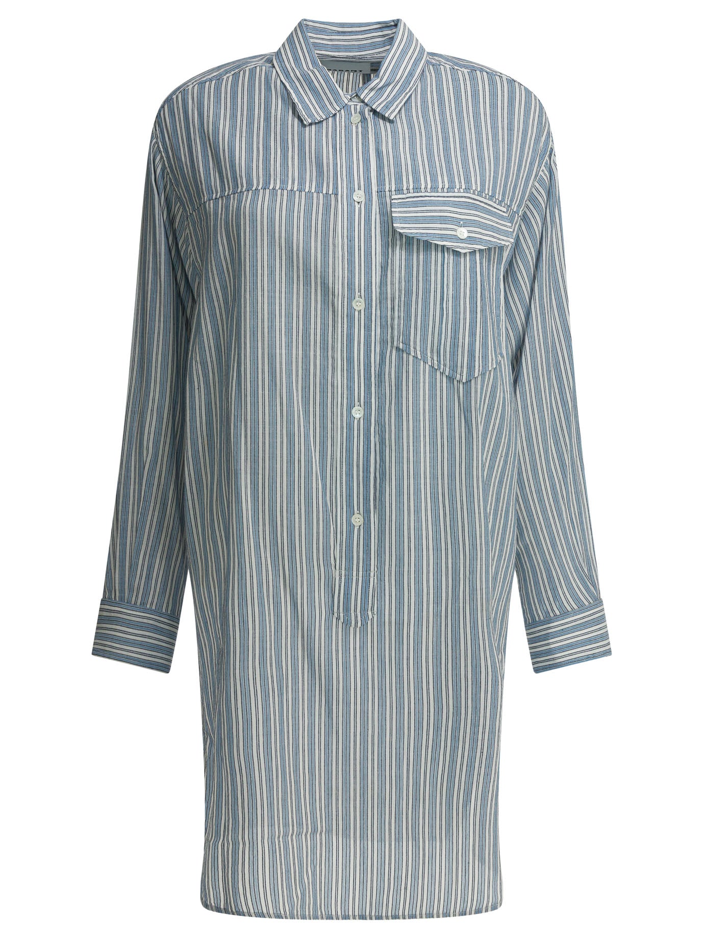 Marant Étoile Striped Chemisier Dress