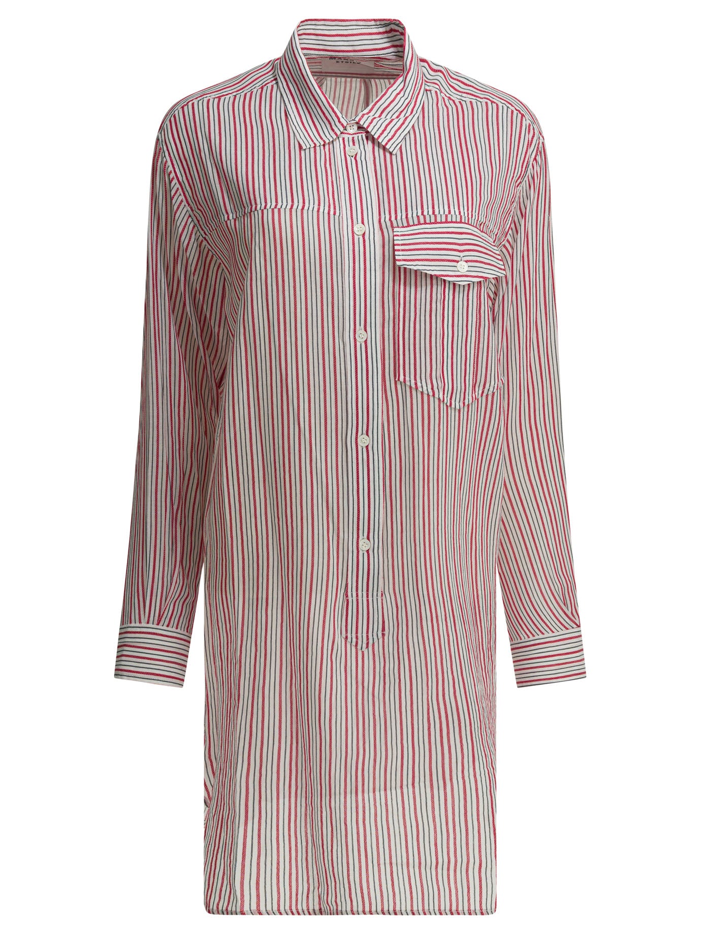 Marant Étoile Striped Chemisier Dress