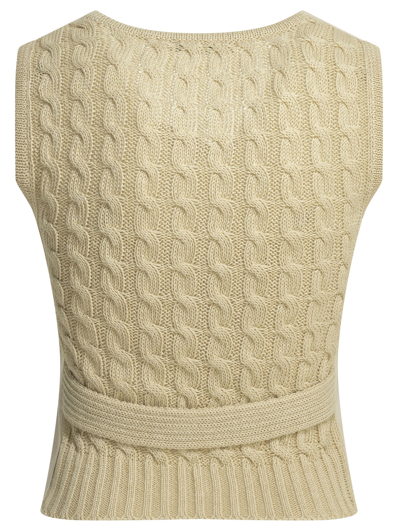 Max Mara Linen And Knitted Vest