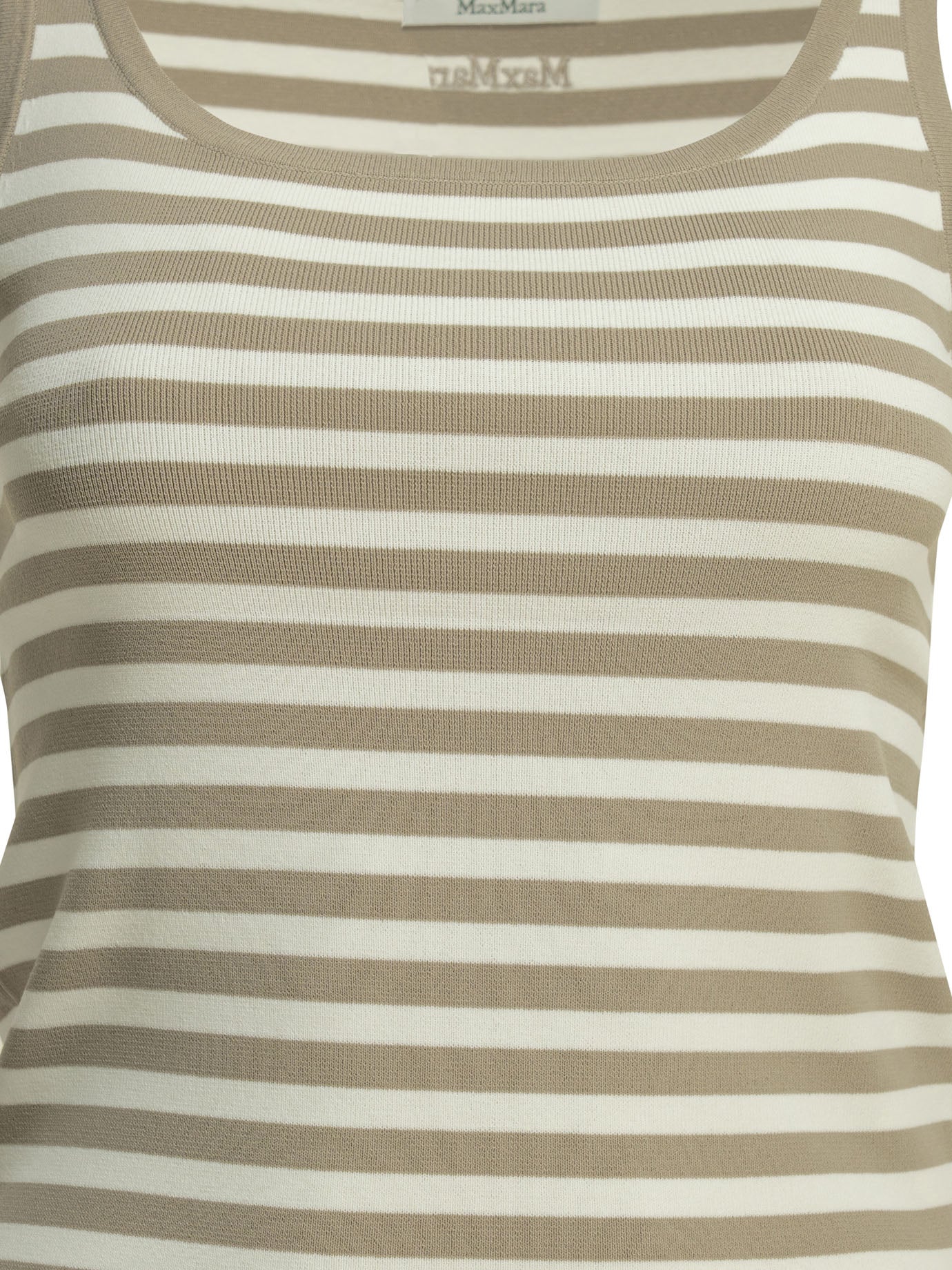 Max Mara Pure Striped Fitted Tank Top