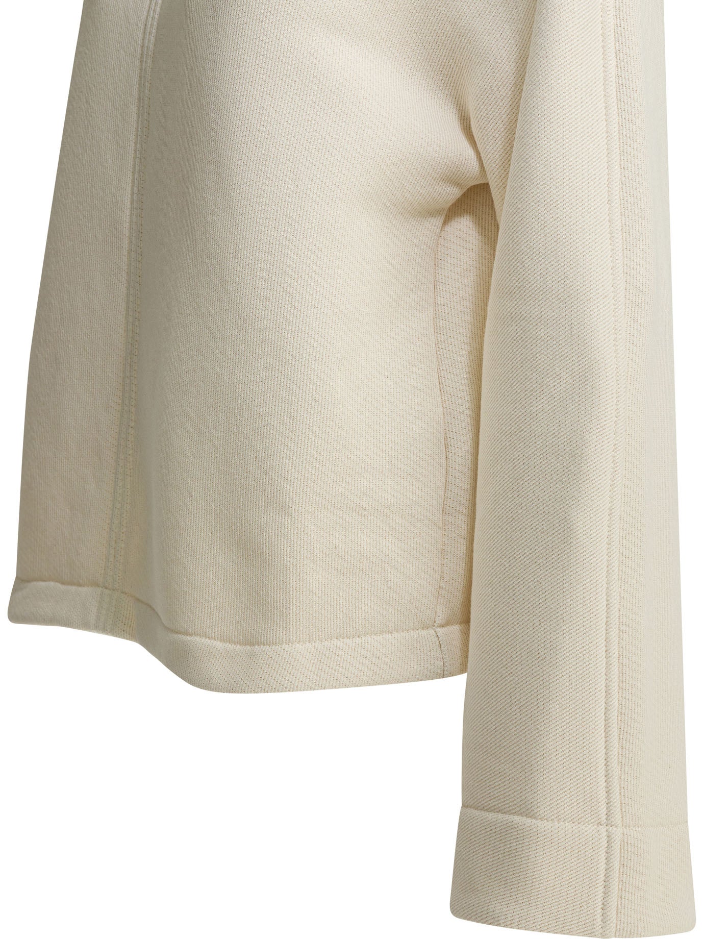 Max Mara Pure Hooded Sweatshirt With Tone-On-Tone Logo