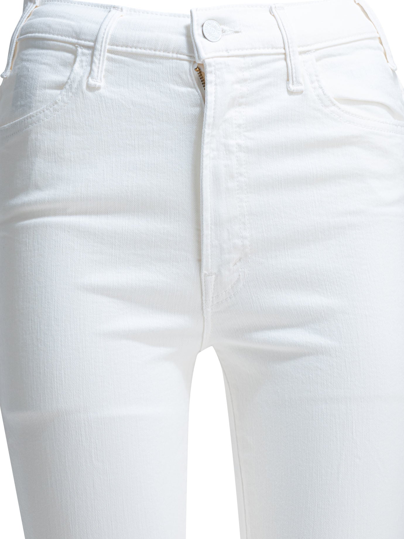 MOTHER Denim Hustler Ankle Fray Flared Jeans