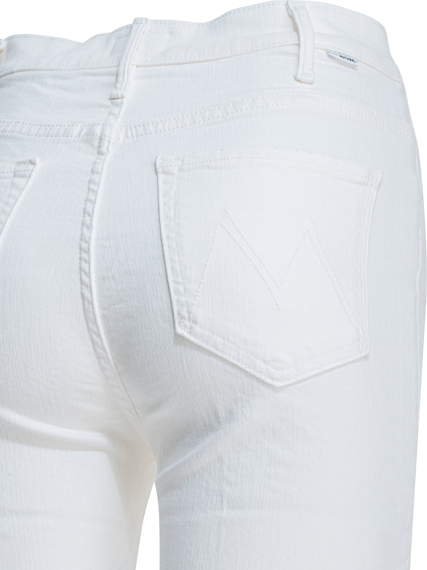 MOTHER Denim Hustler Ankle Fray Flared Jeans