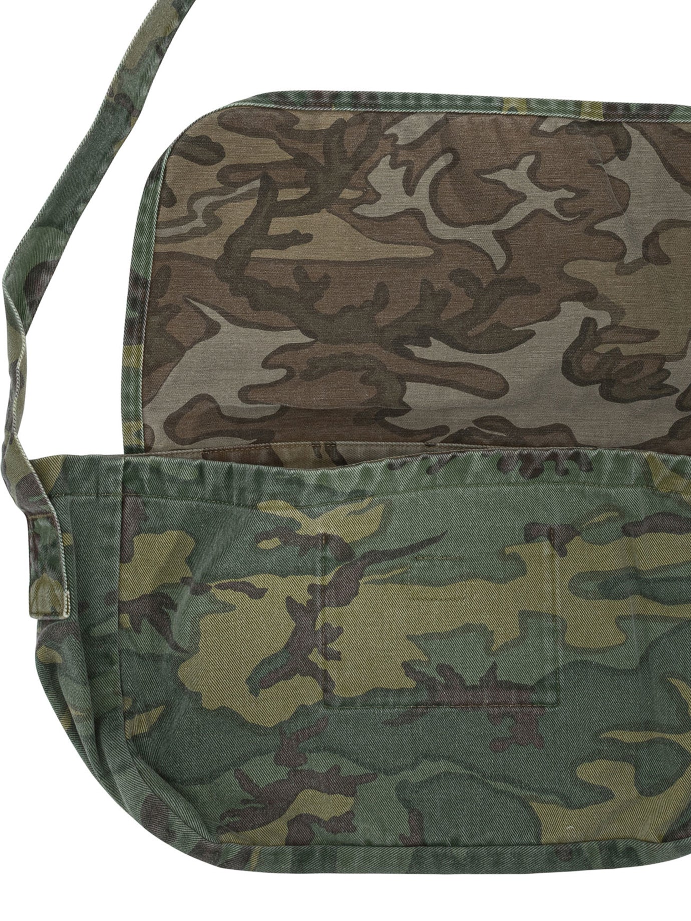 Needles Reversible News Paper Bag Large Shoulder Bag