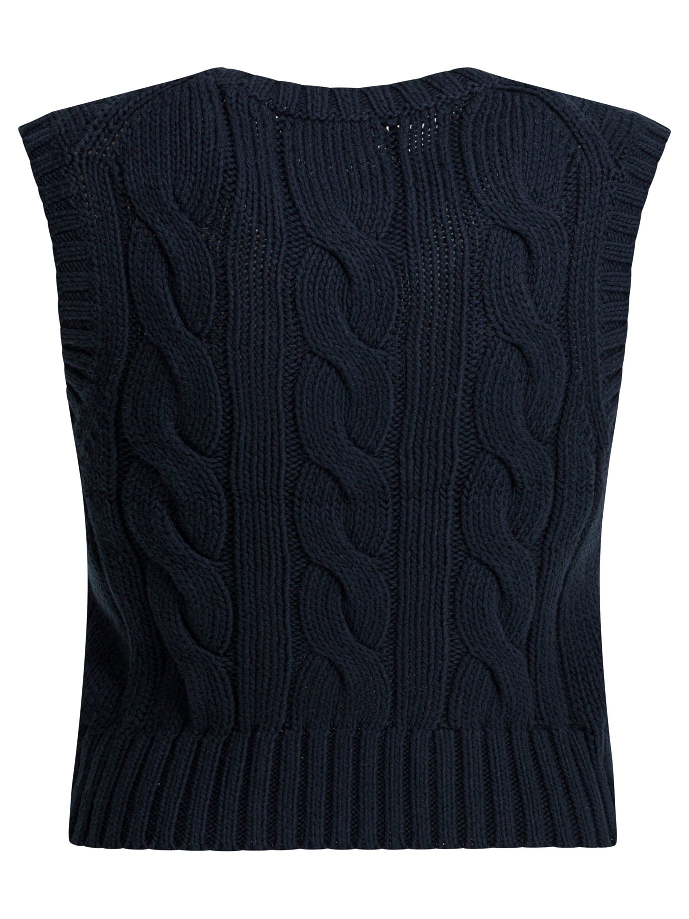 Polo Ralph Lauren Cable-Knit Vest With Logo