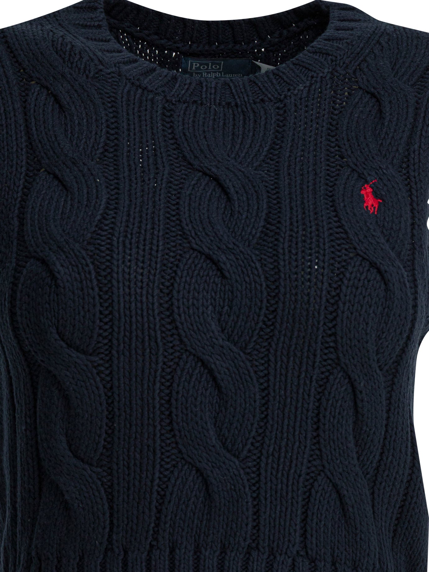 Polo Ralph Lauren Cable-Knit Vest With Logo
