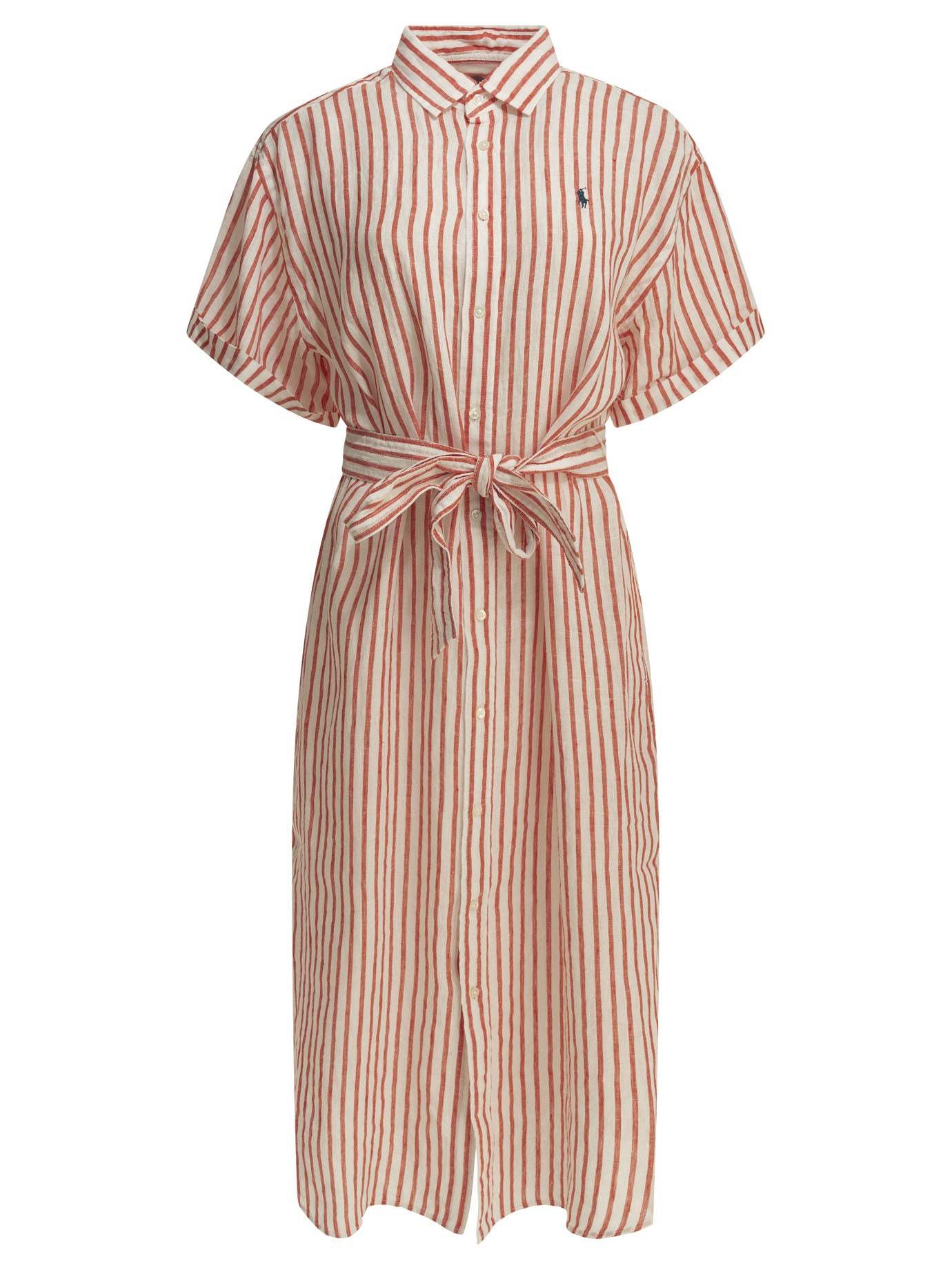 Polo Ralph Lauren Long Shirt Dress With Logo