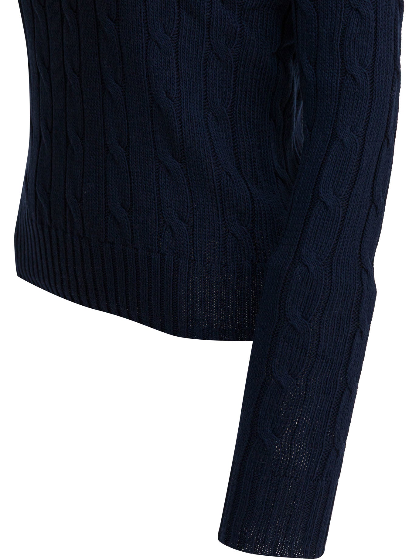 Polo Ralph Lauren Crew-Neck Cable-Knit Sweater With Logo