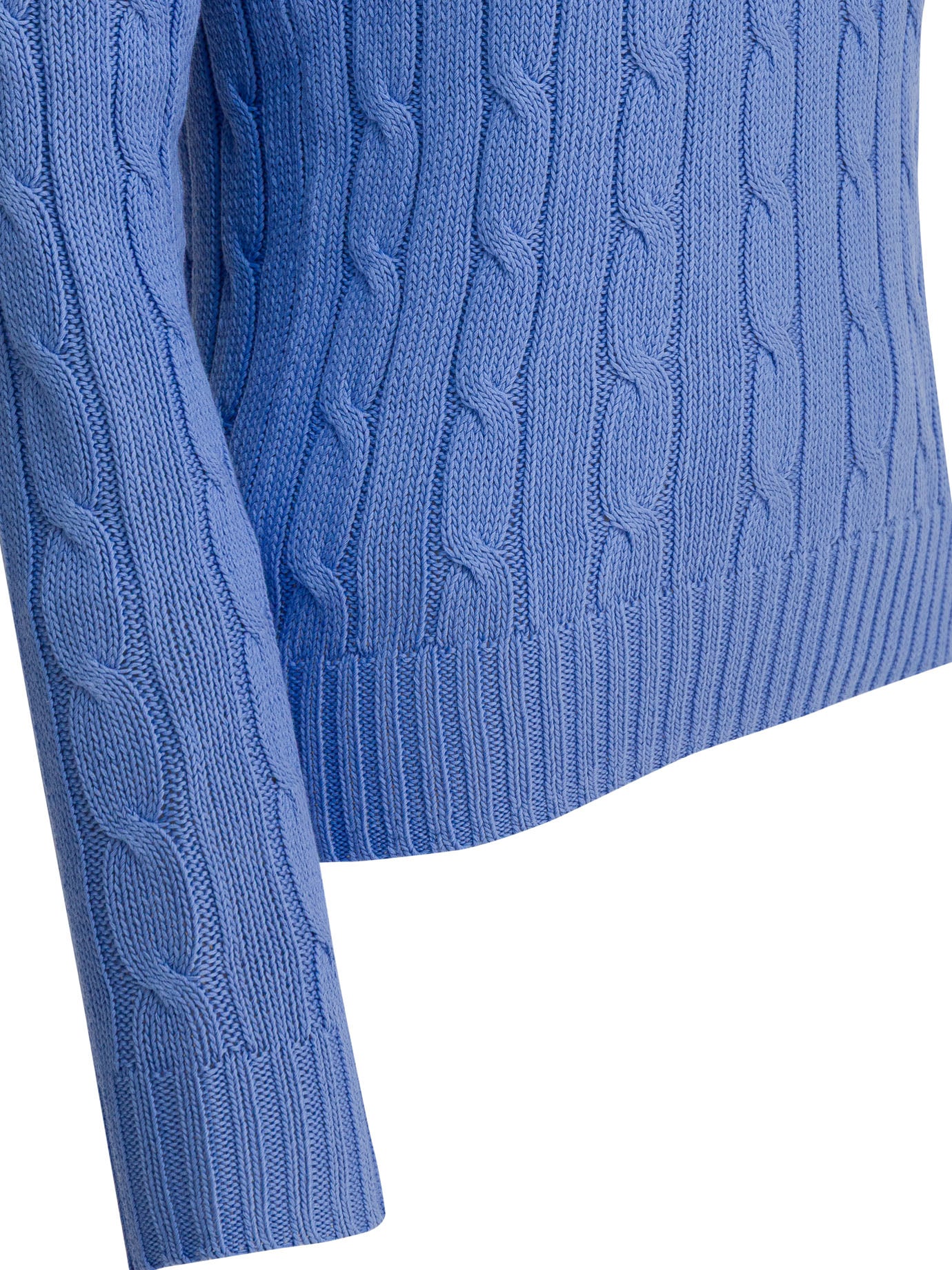 Polo Ralph Lauren Crew-Neck Cable-Knit Sweater With Logo