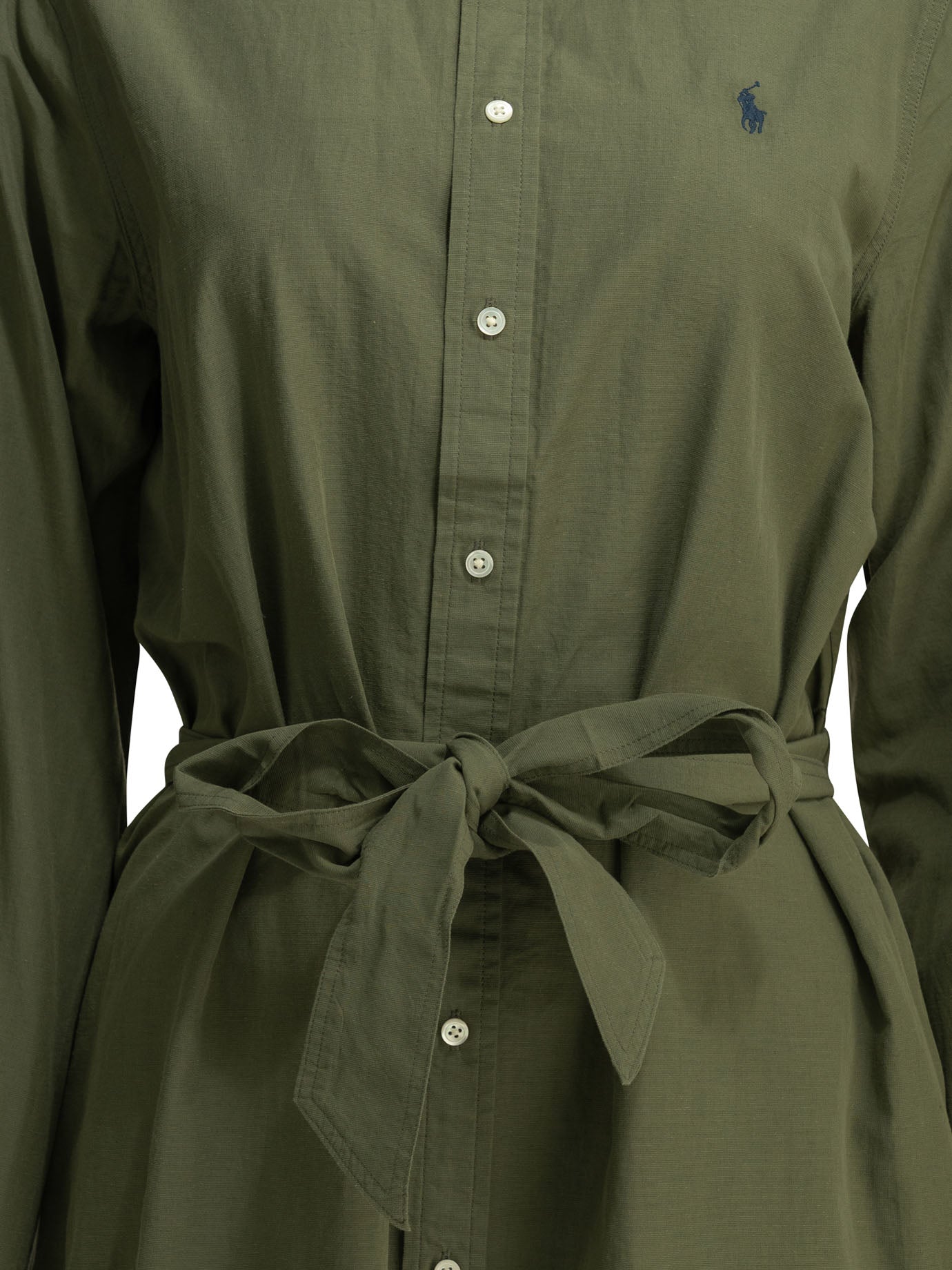Polo Ralph Lauren Chemisier Midi Dress With Logo