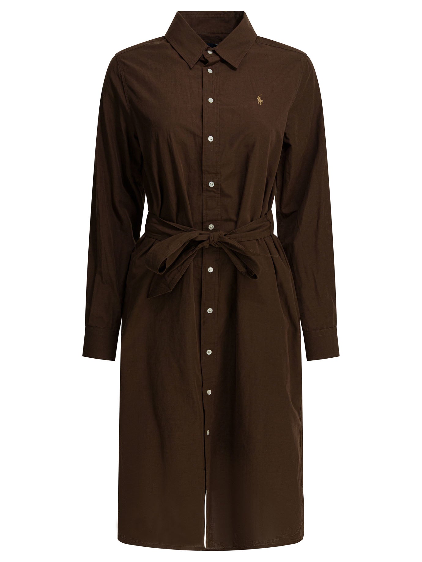 Polo Ralph Lauren Cotton And Linen Midi Dress