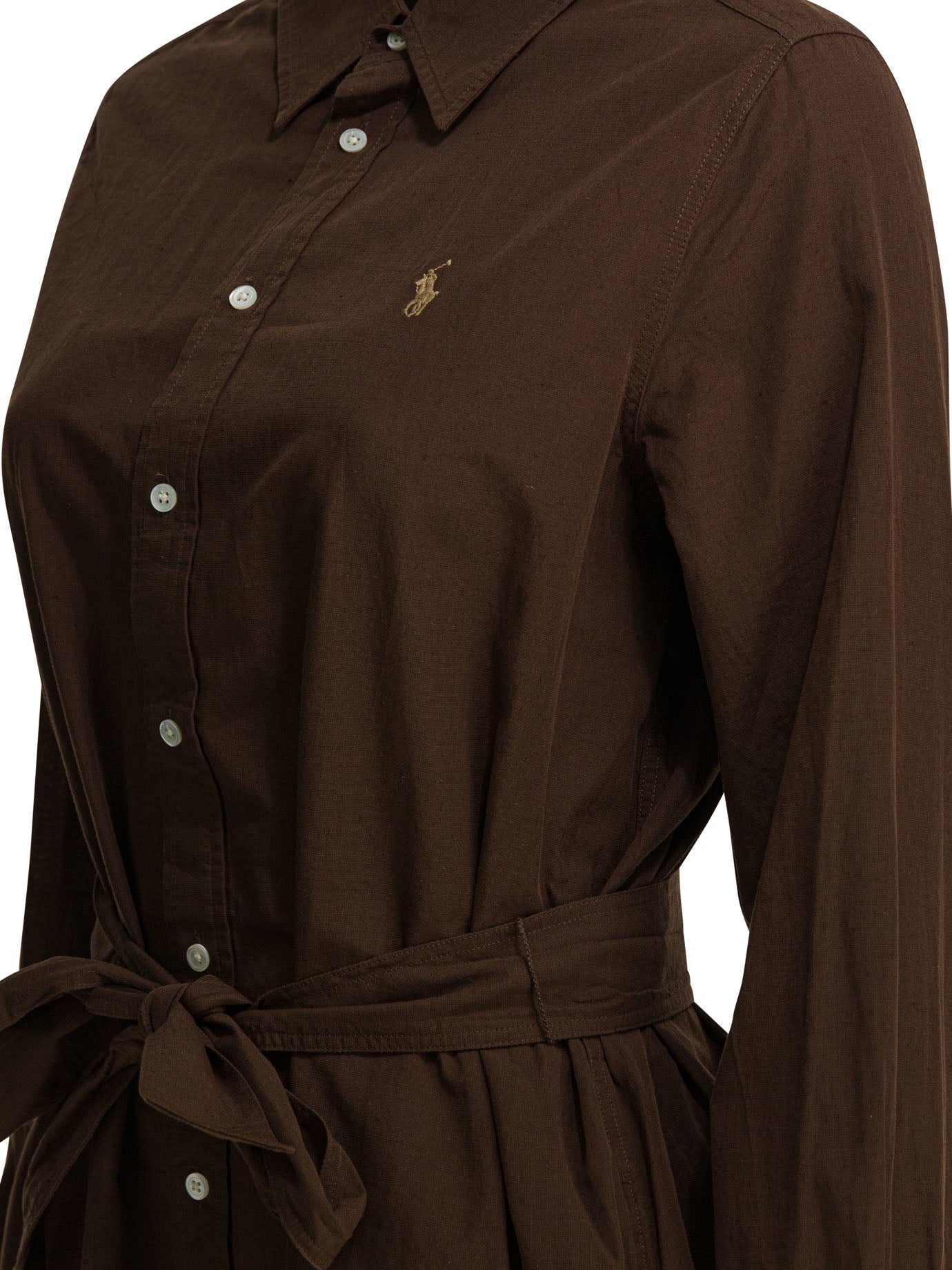 Polo Ralph Lauren Cotton And Linen Midi Dress