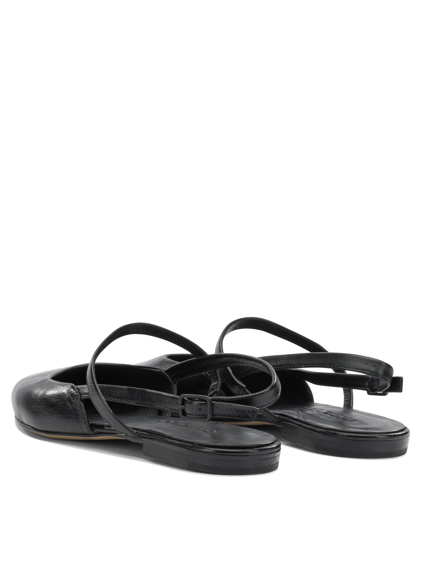 Pomme D'Or Ballerine Slingback In Pelle