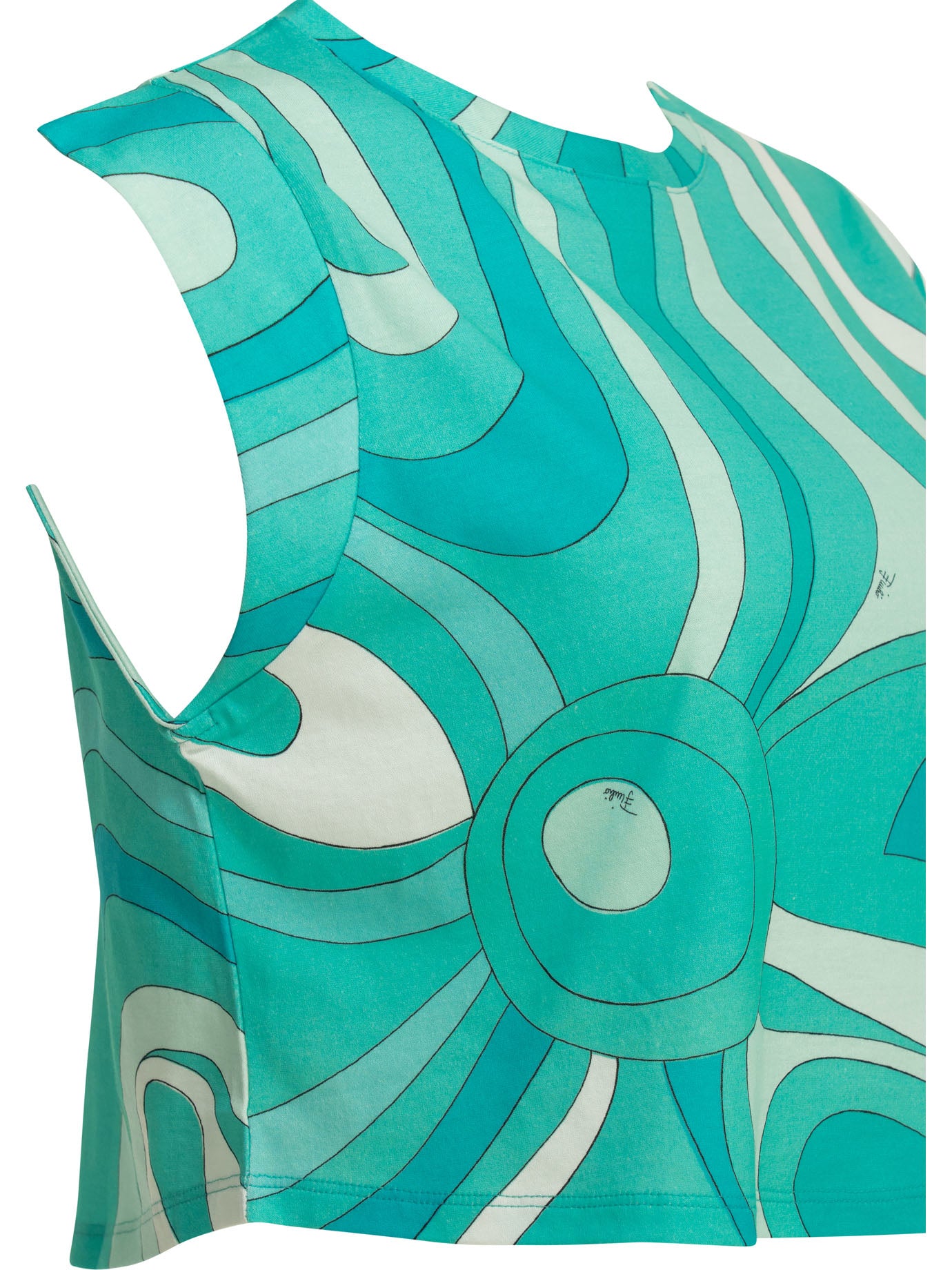 Pucci Marmo Cropped Top