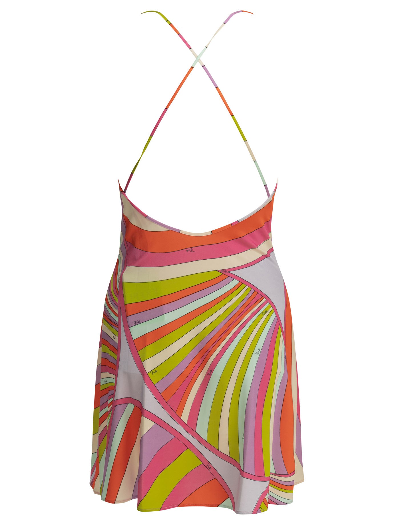Pucci Iride Short Dress With Open Back