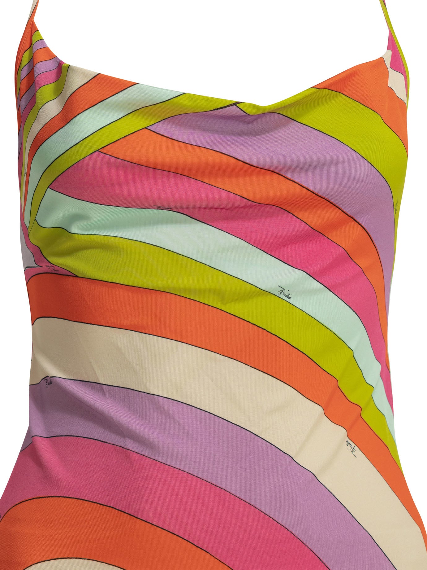 Pucci Iride Short Dress With Open Back