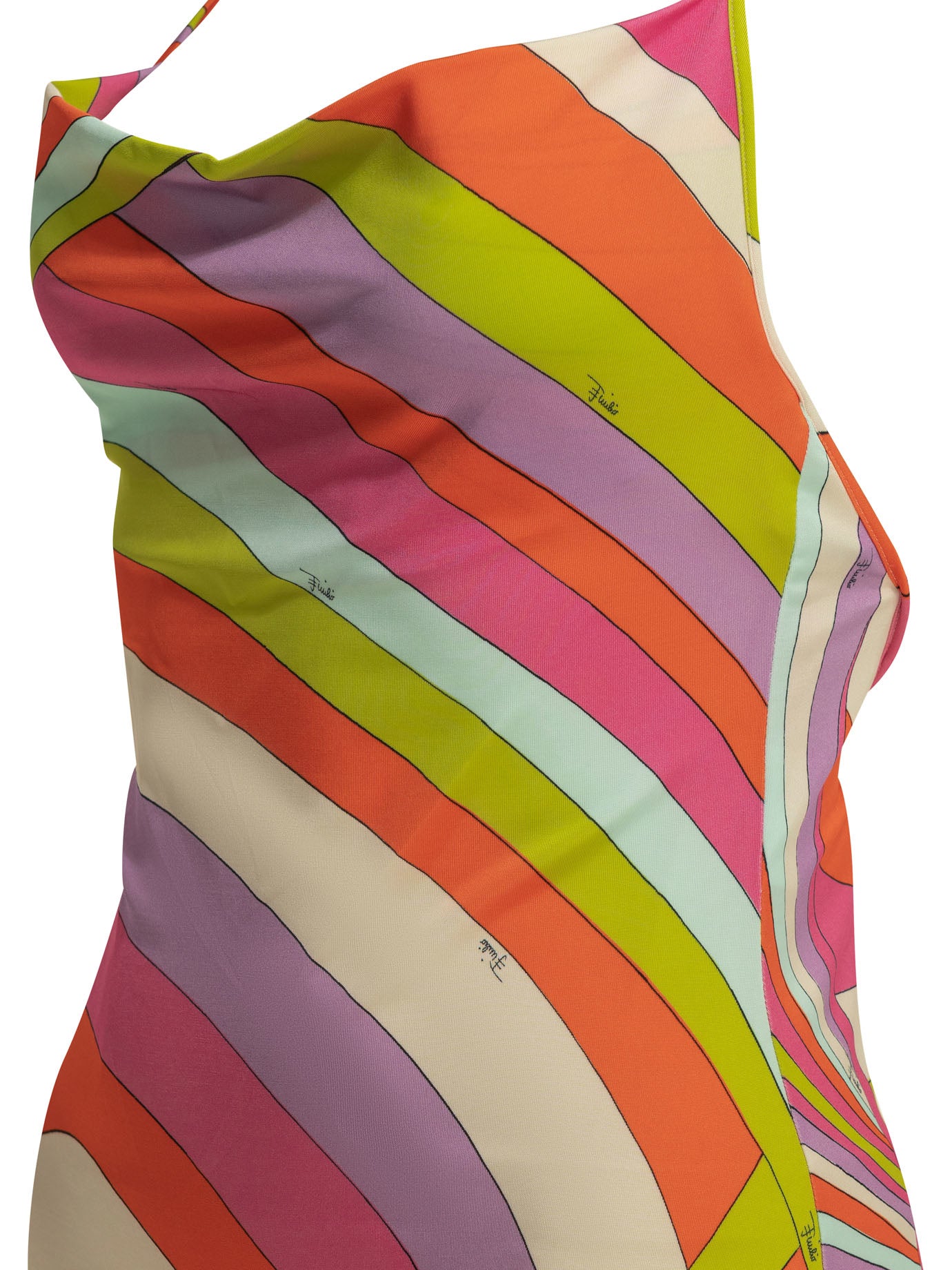 Pucci Iride Short Dress With Open Back