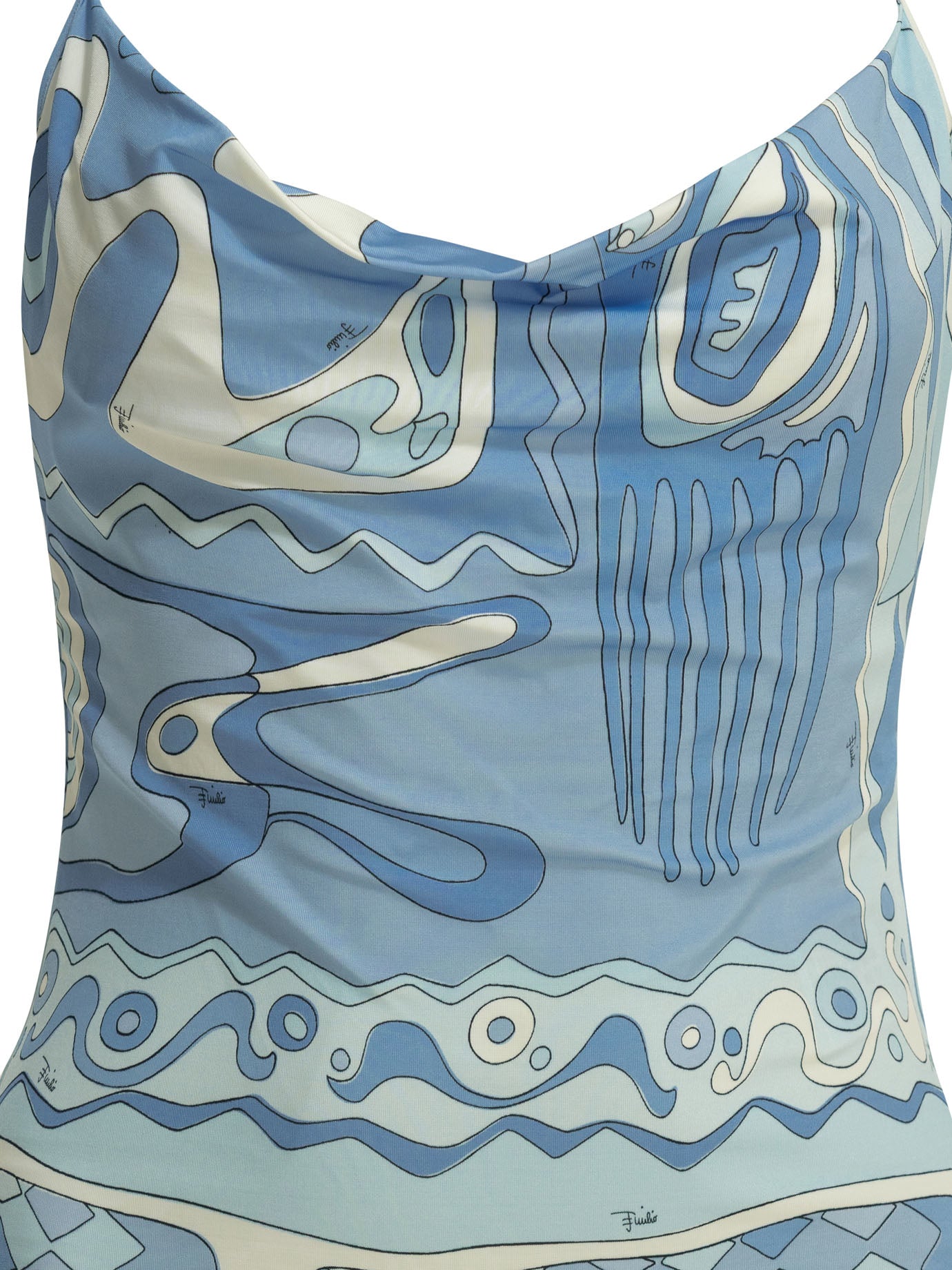 Pucci Angoli Short Dress With Open Back