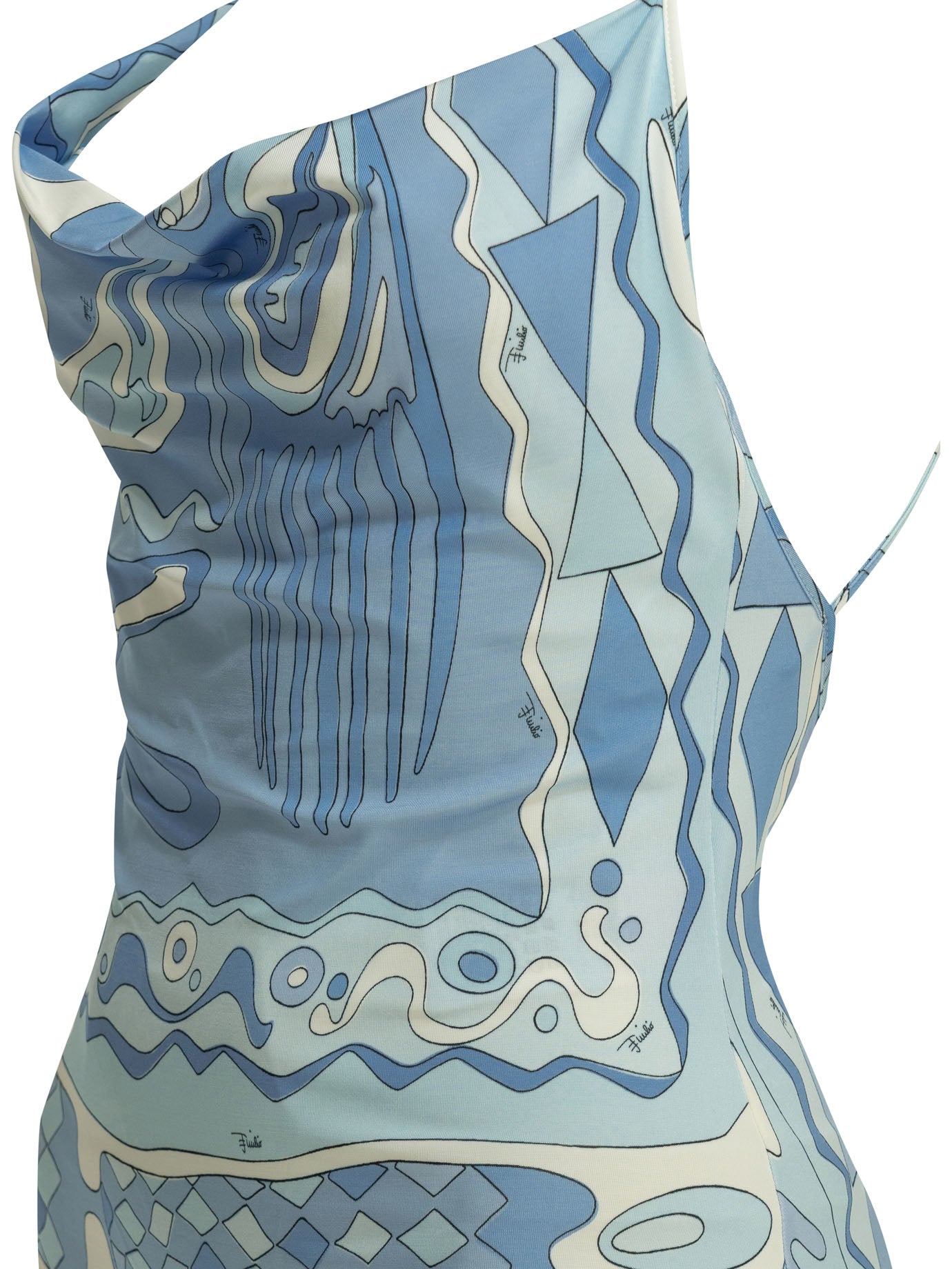 Pucci Angoli Short Dress With Open Back