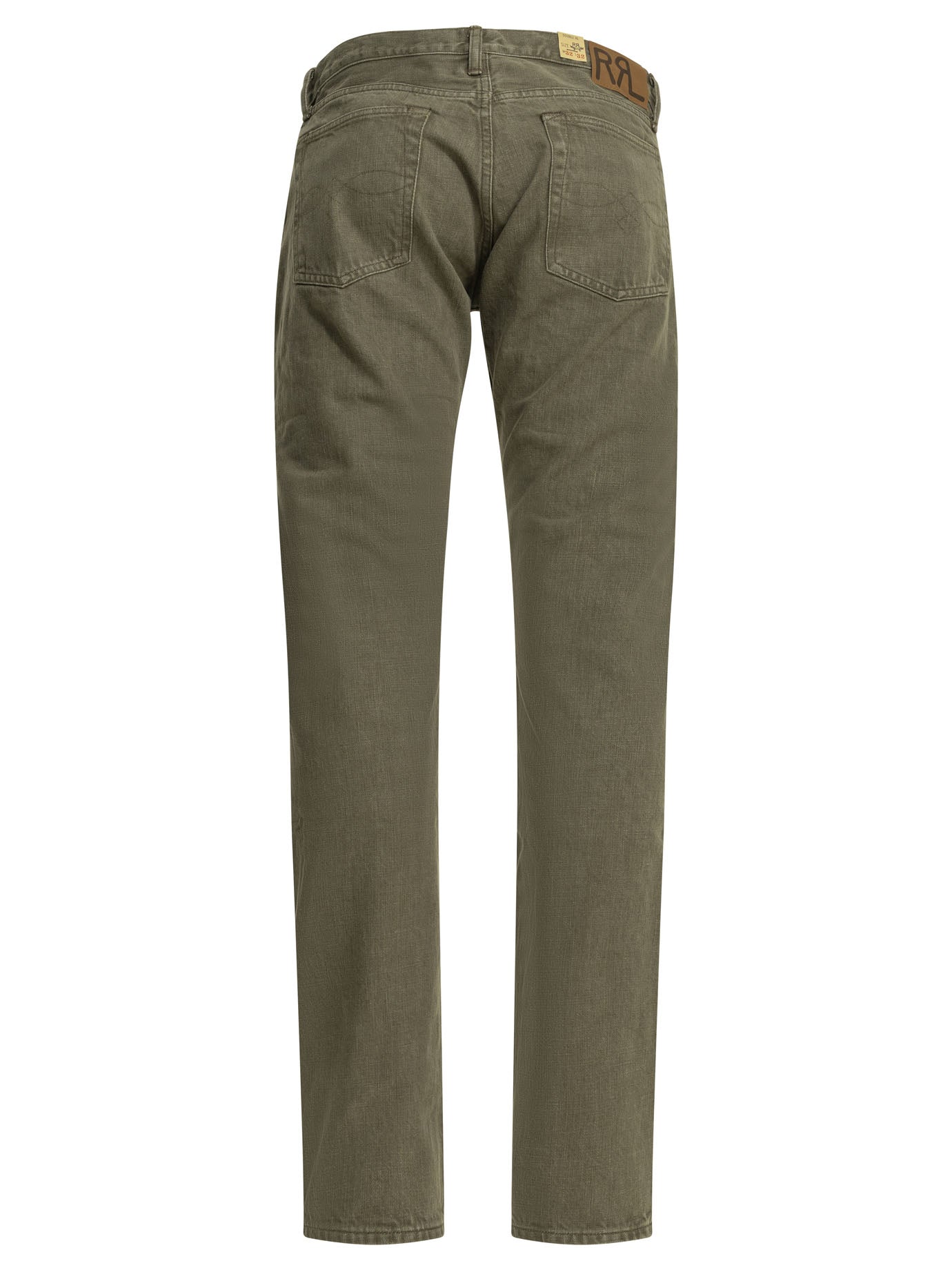 RRL by Ralph Lauren Olive Straight-Leg Jeans