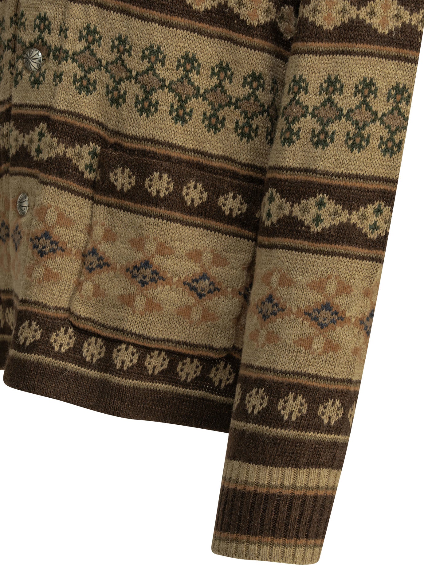 RRL by Ralph Lauren Woven Knit Cardigan