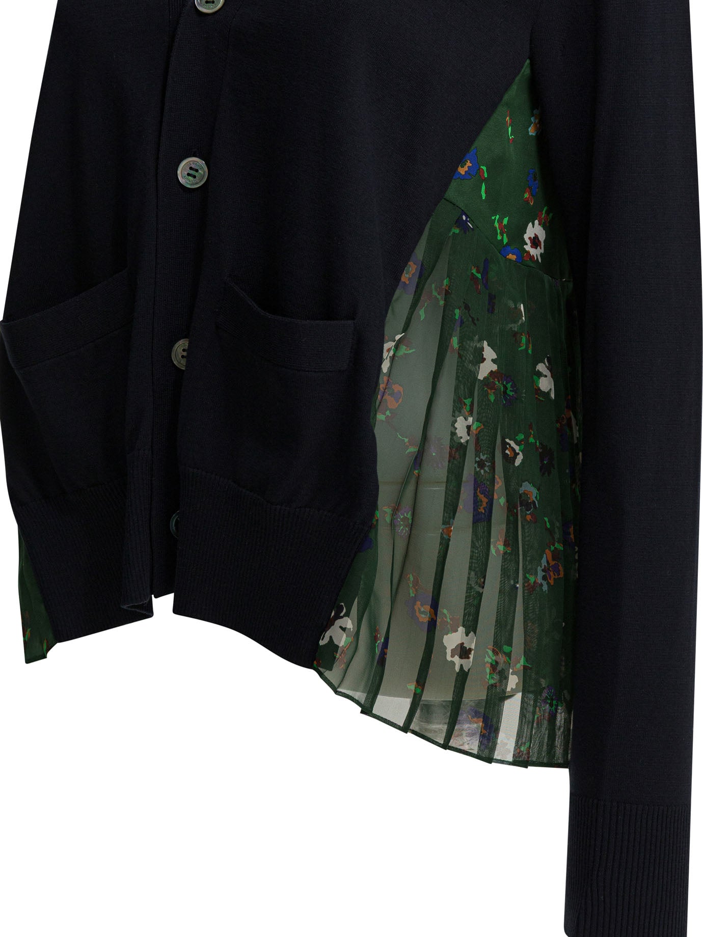 Sacai Cardigan With Floral Print