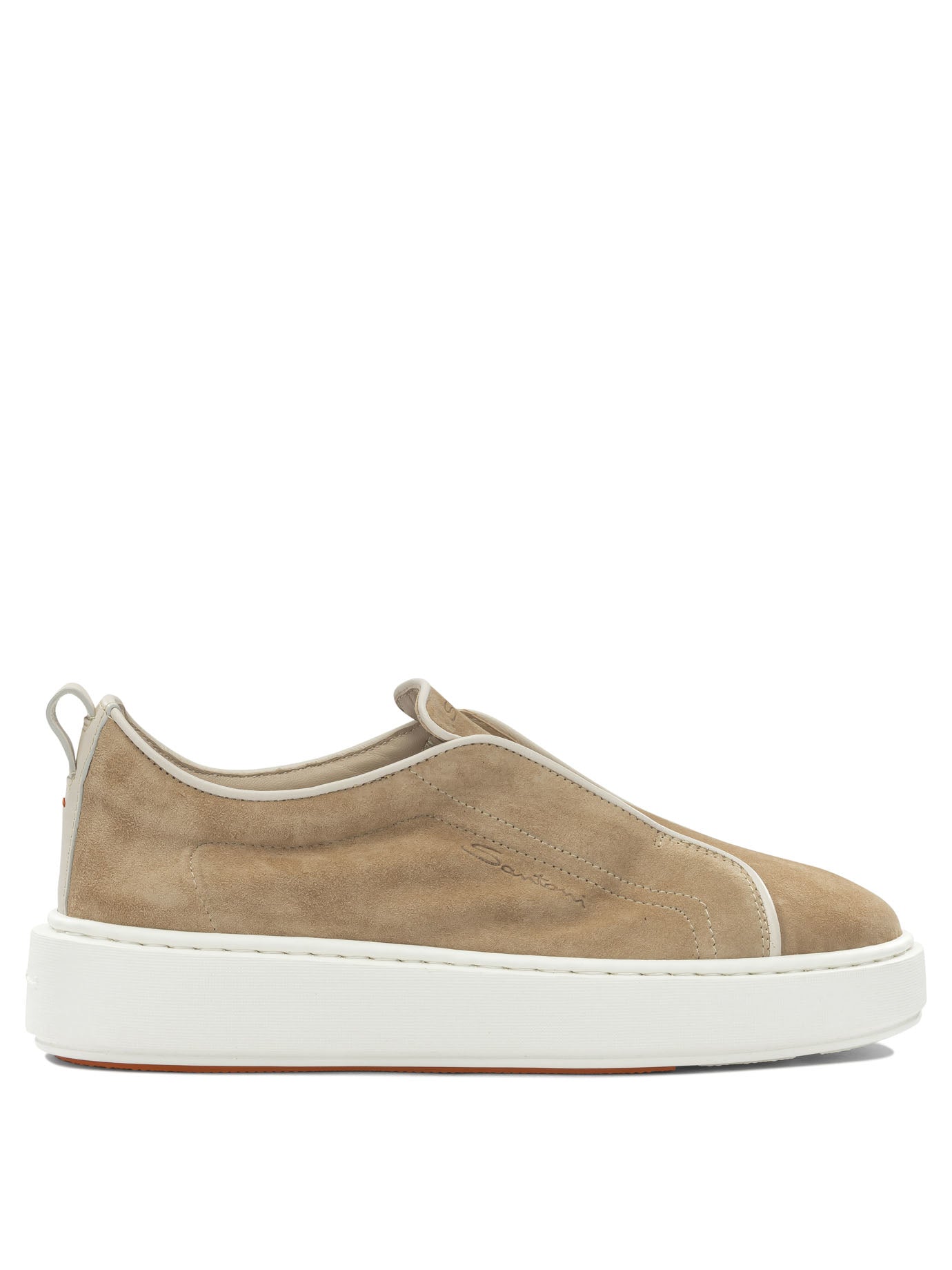 Santoni Low Suede Sneakers