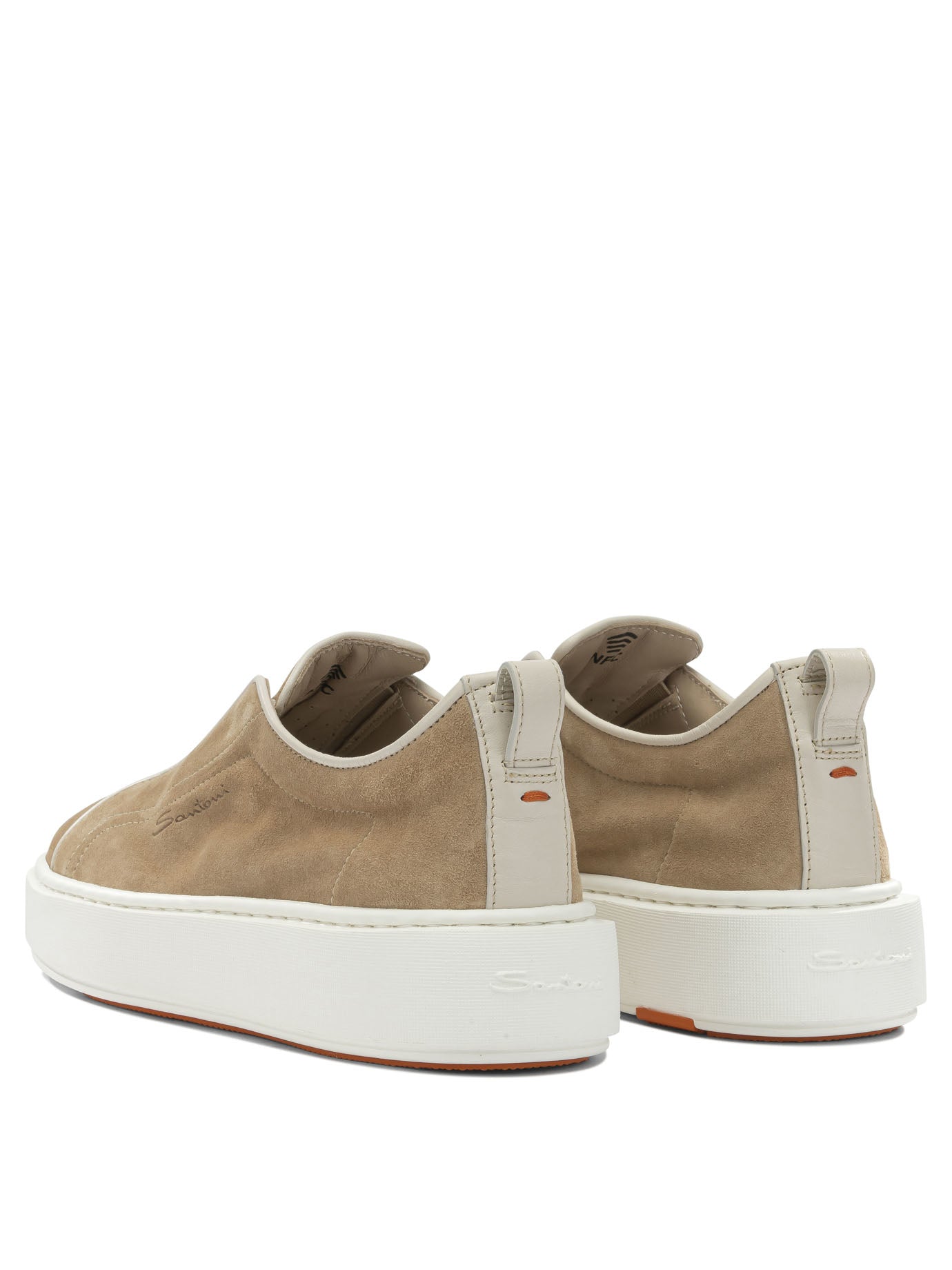 Santoni Low Suede Sneakers