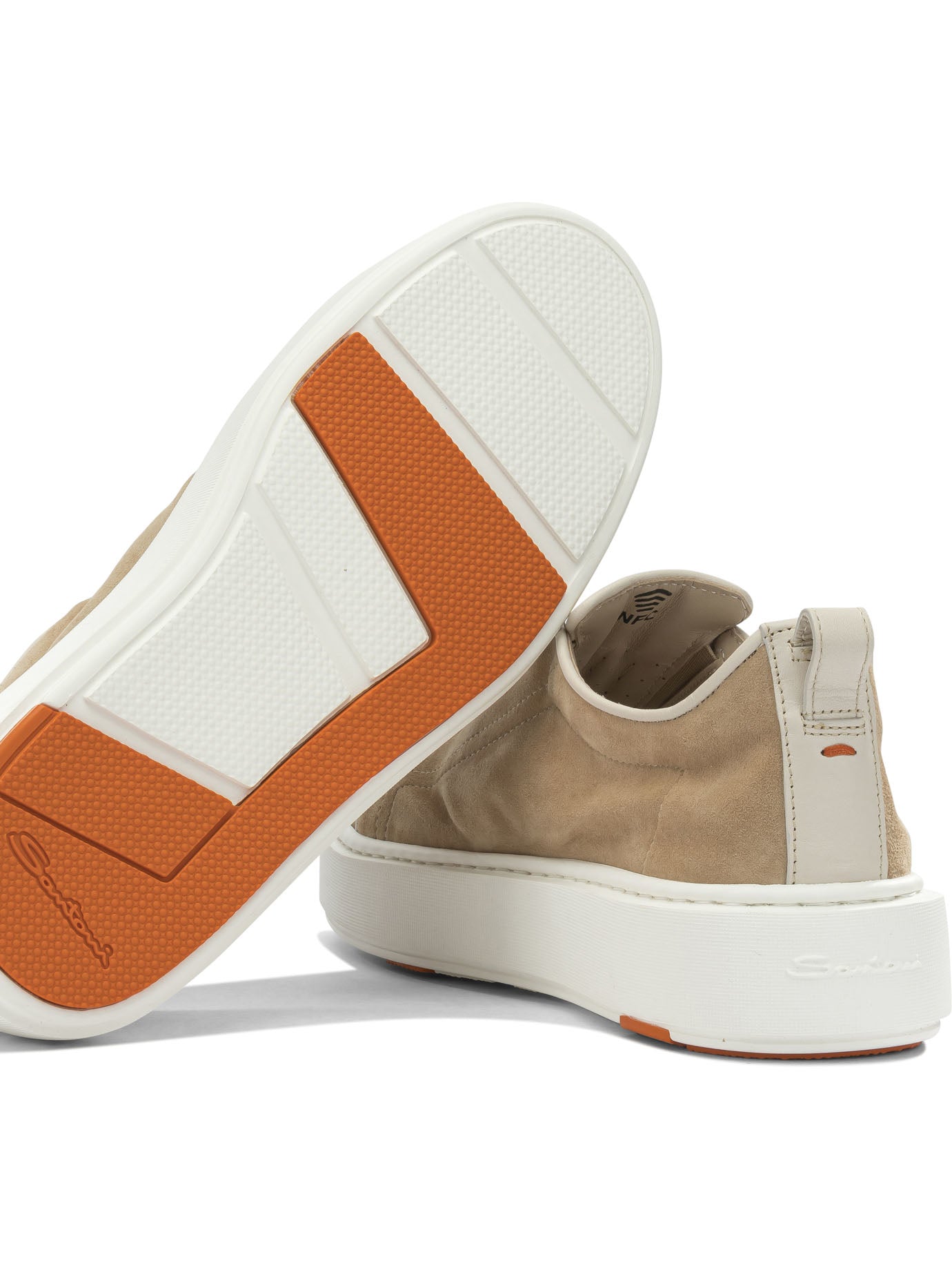Santoni Low Suede Sneakers