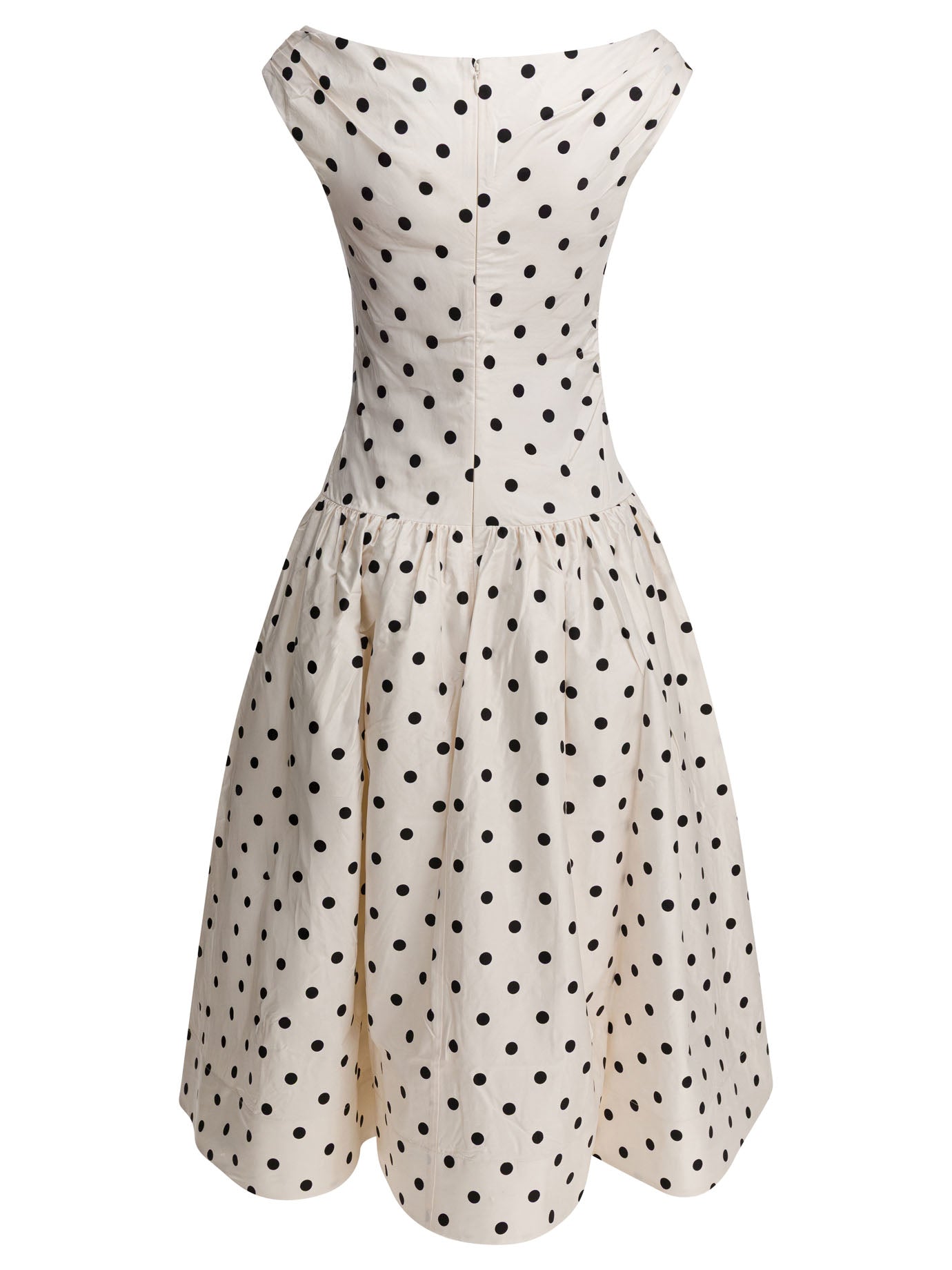 Self-portrait Polka Dot Flared Midi Dress