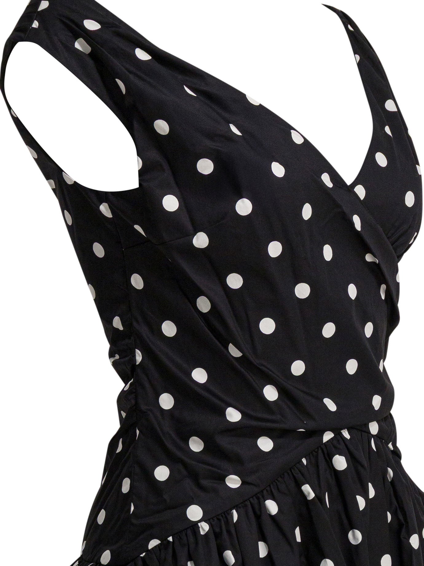 Self-portrait Polka Dot Flared Dress