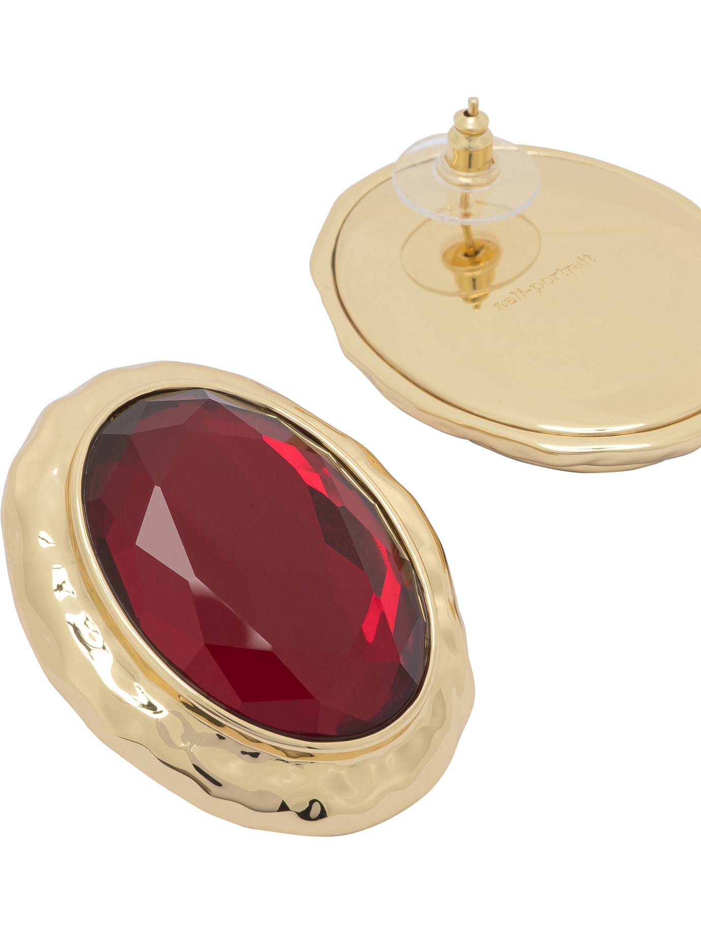 Self-portrait Hammered Earrings