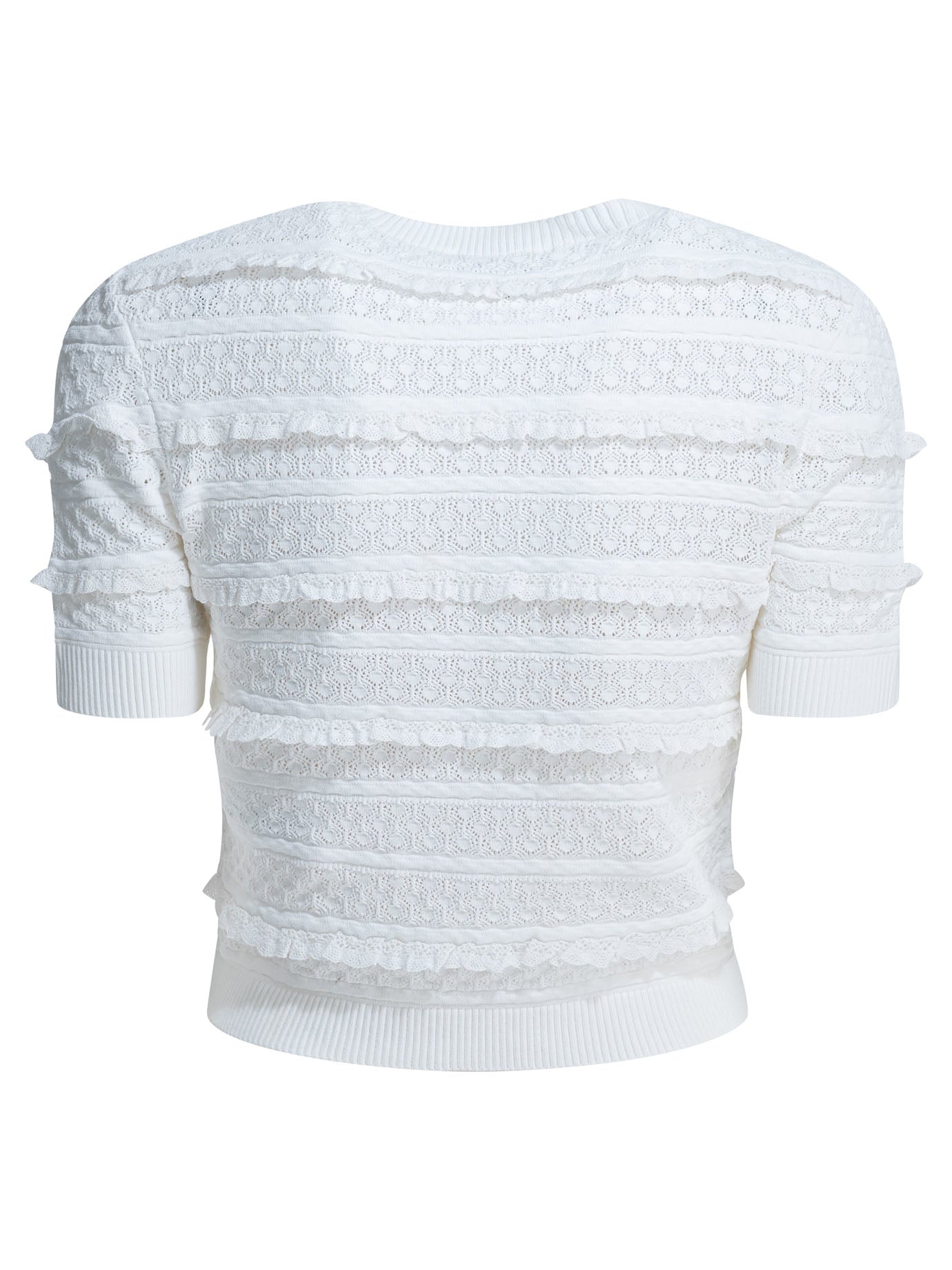 Self-portrait Knitted Crew Neck Sweater