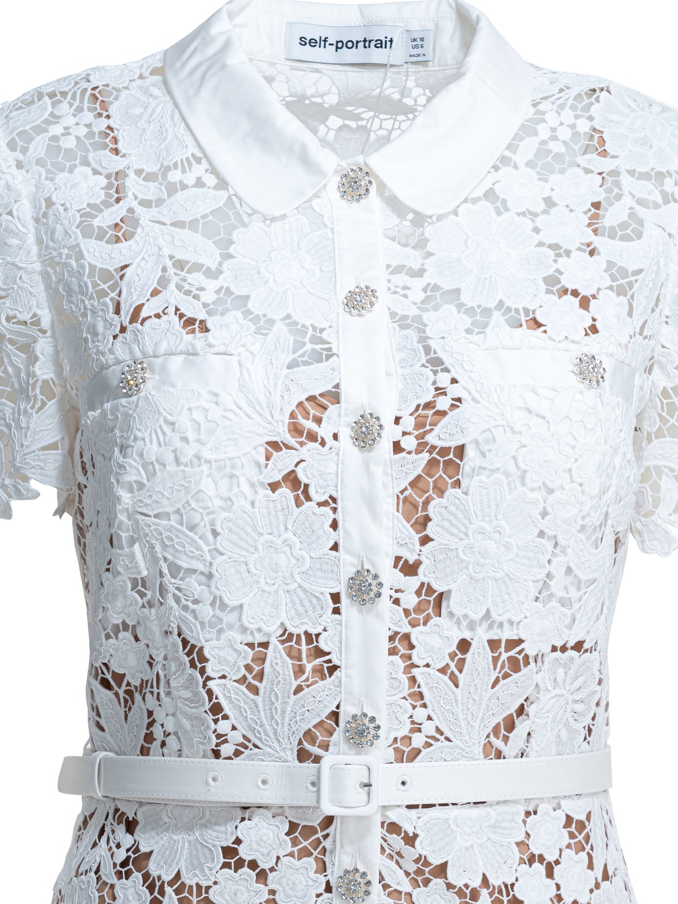 Self-portrait Embroidered Midi Dress