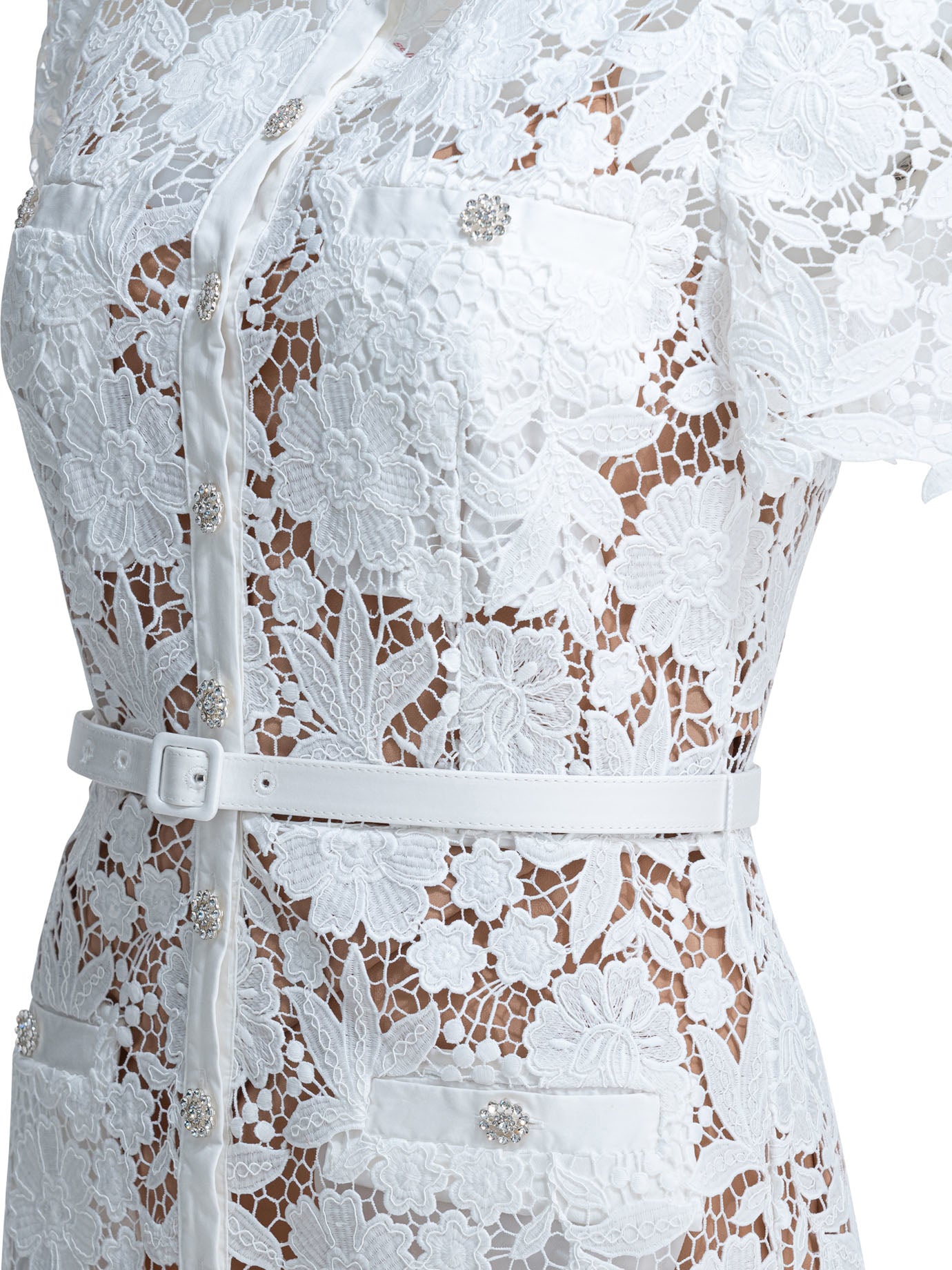 Self-portrait Embroidered Midi Dress