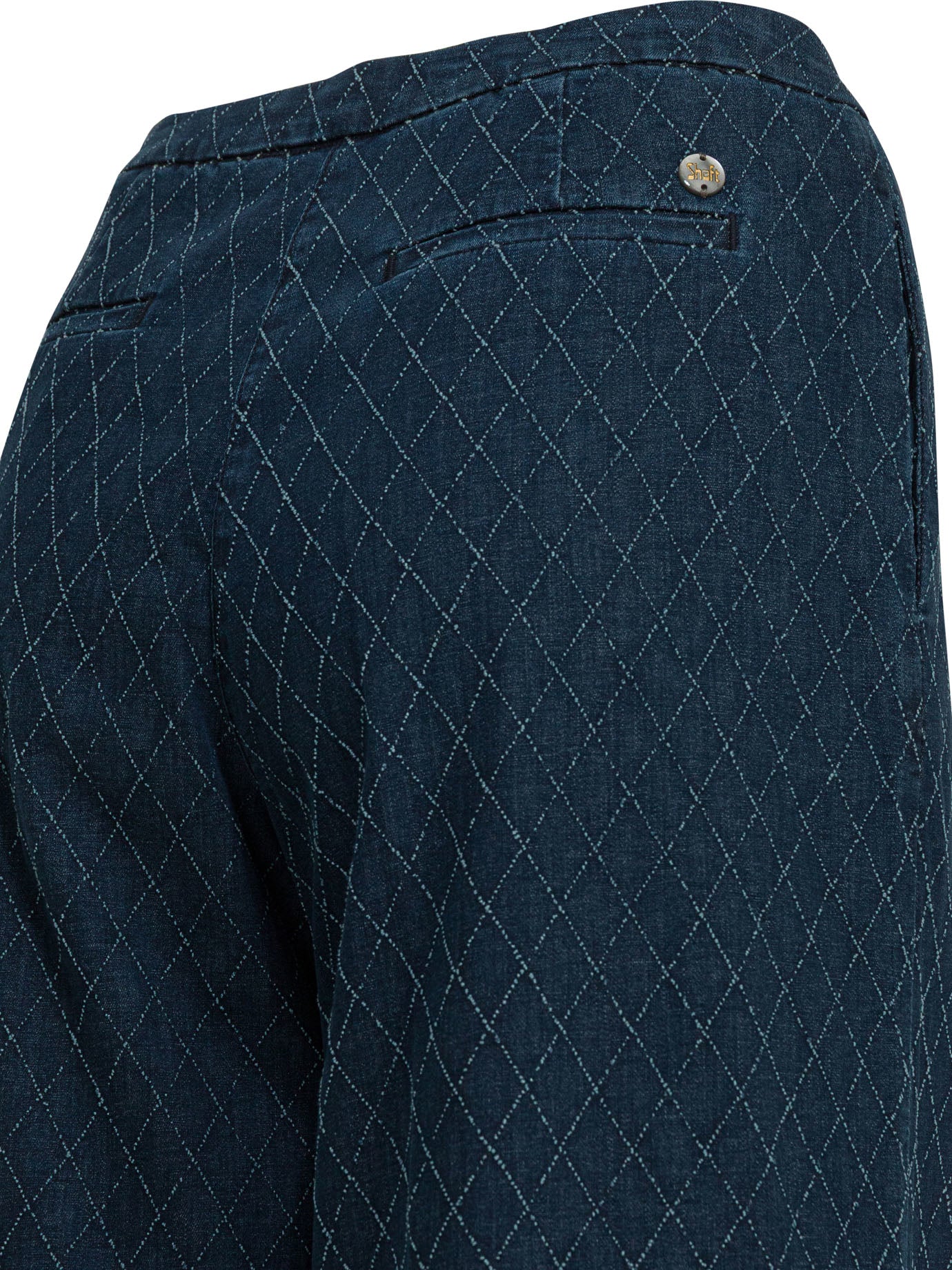 Shaft Jeans Flare Pin Diamond Wide Leg Jeans