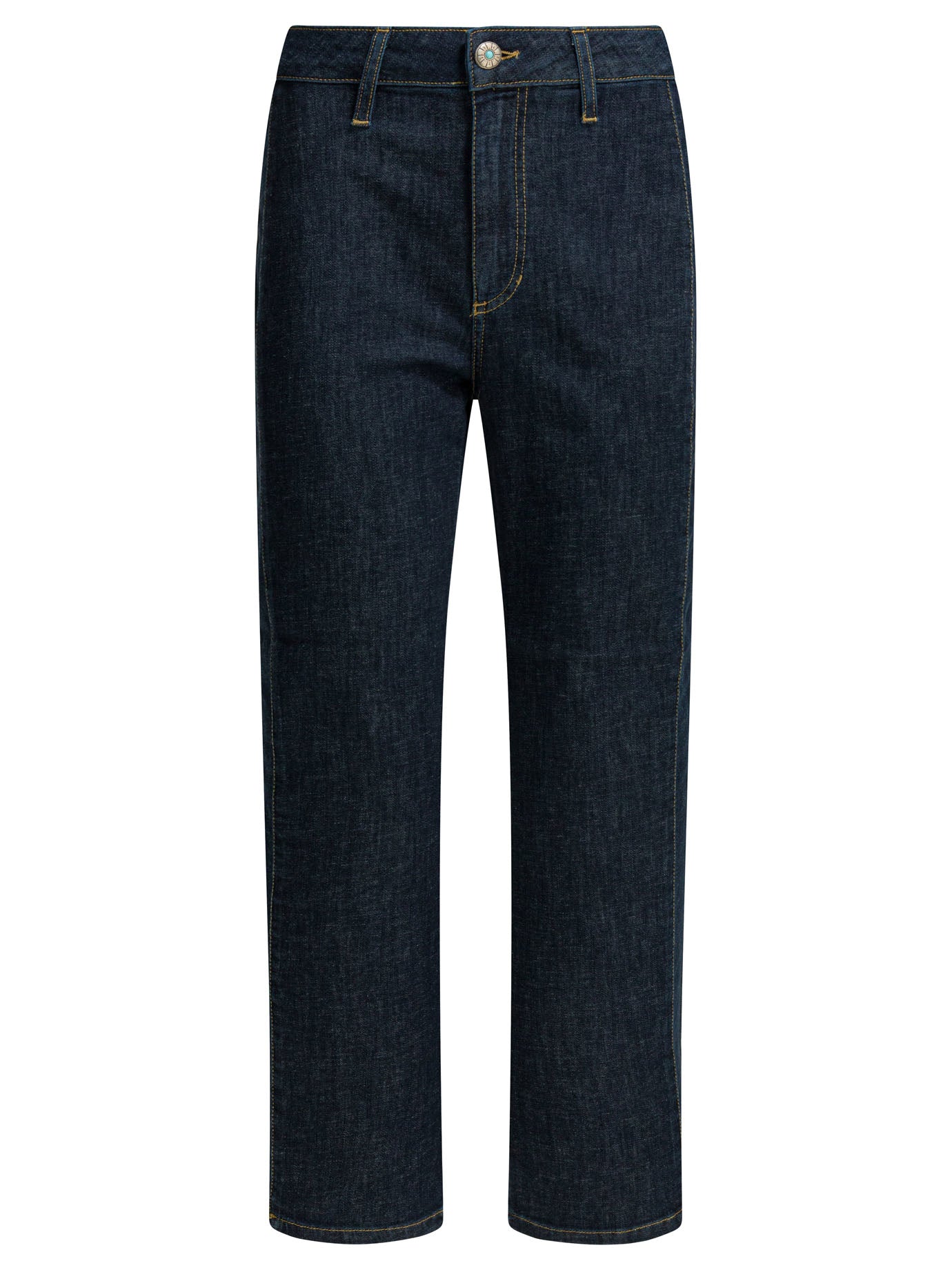 Shaft Jeans Used Linen Straight Leg Jeans
