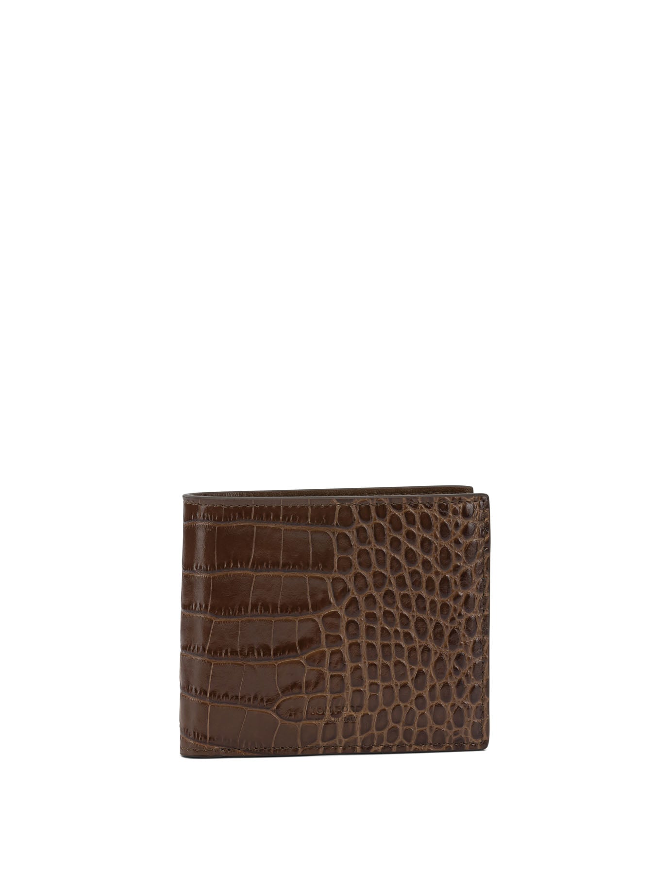 Tom Ford Crocodile Print Leather Wallet