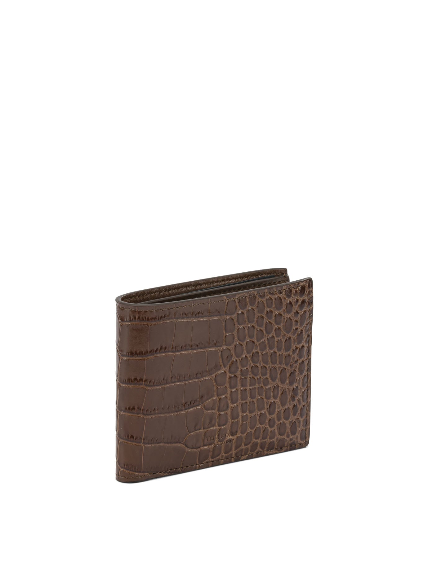 Tom Ford Crocodile Print Leather Wallet