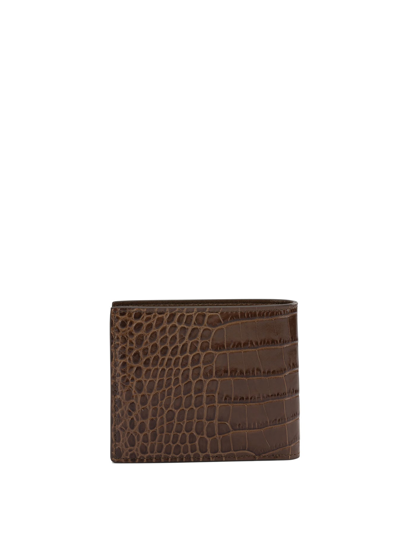 Tom Ford Crocodile Print Leather Wallet