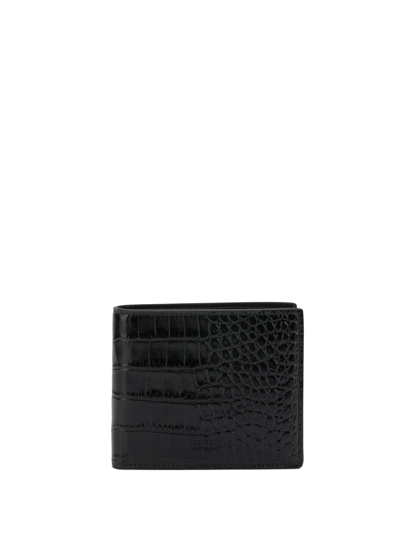 Tom Ford Crocodile Print Leather Wallet