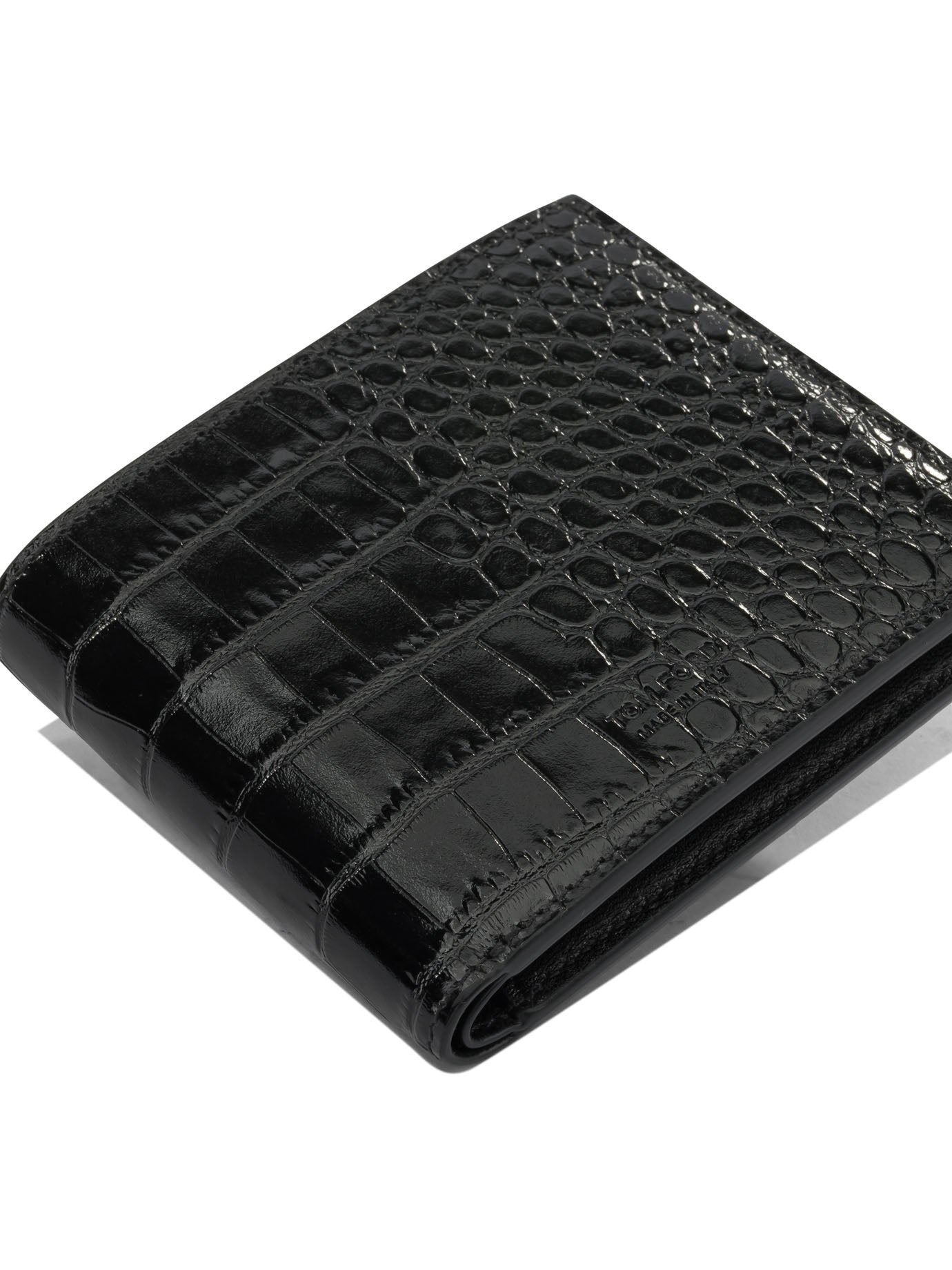 Tom Ford Crocodile Print Leather Wallet