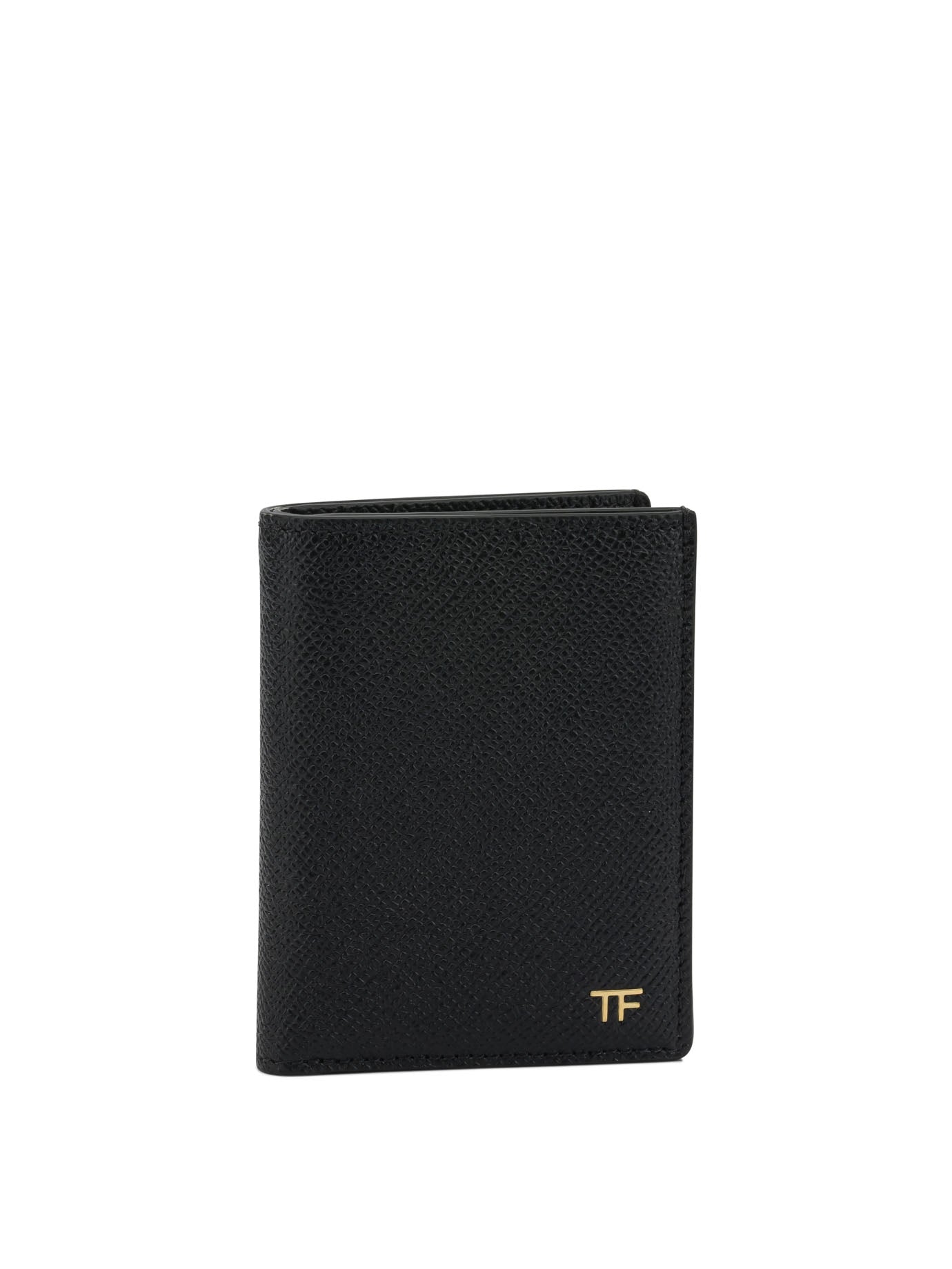 Tom Ford Small Grain Leather Folding Card Holder