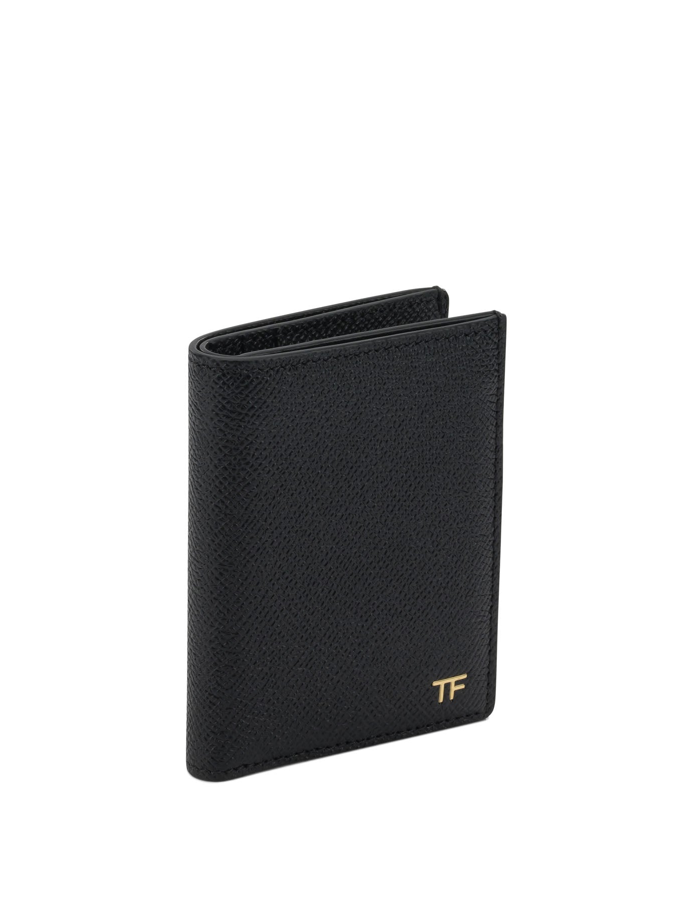 Tom Ford Small Grain Leather Folding Card Holder